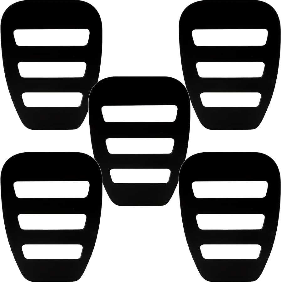 TEMU Set Of 5 Black Holders For Pocket Squares, Designed To Keep And Organize Pre-folded Pocket Squares For Men