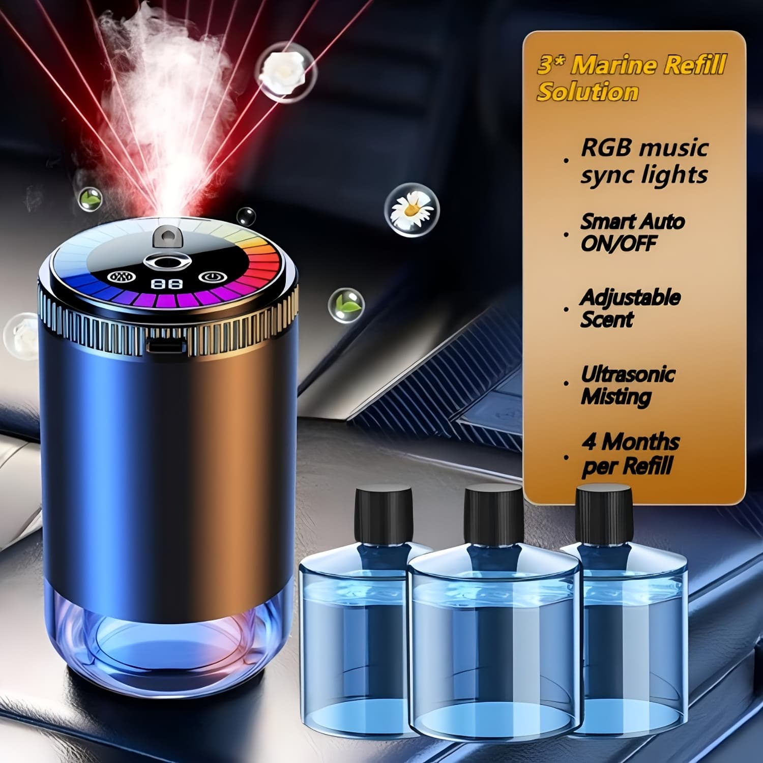 TEMU Aromatherapy Diffuser, Aromatherapy Humidifier, Show & Starry Mode, Natural French Scented Essential Oils/perfumes, Adjustable Fragrance Concentration, Eliminate Odors In The , Atmosphere Master