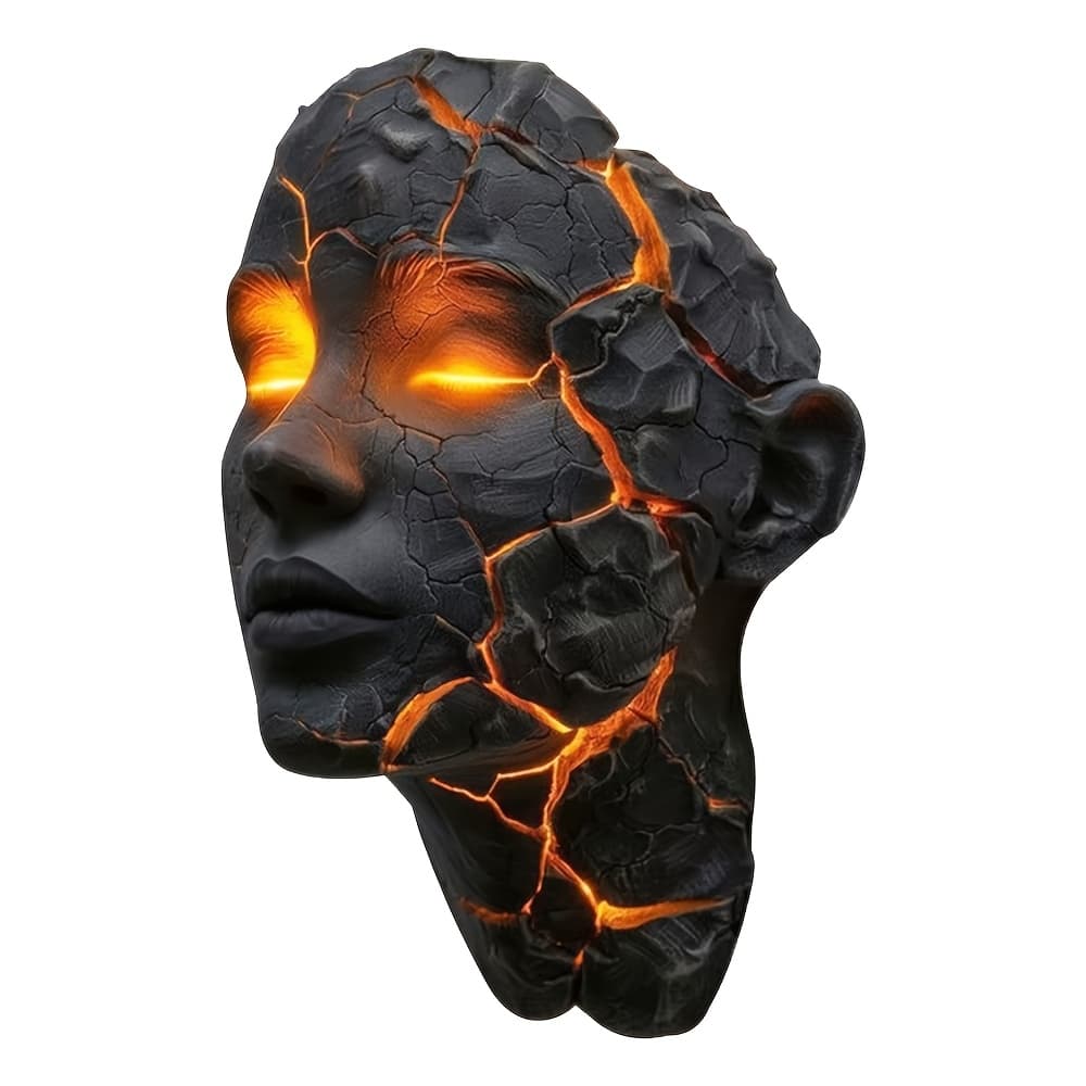 TEMU 3d Wall Lamp With Moving Effect - Led Night Light Suitable For Home, Bedroom, Living Room, Bar, Cafe - Modern Gothic Lighting, Plastic Frame (no)
