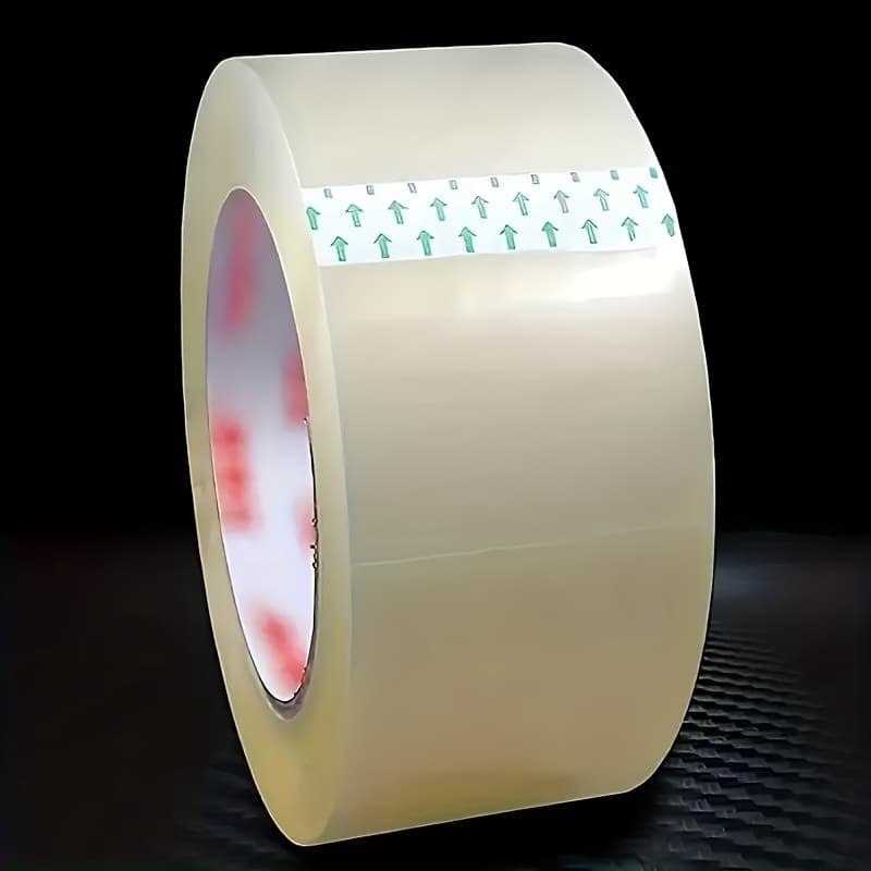 TEMU 90 Yards Long Cost-effective Clear Tape, , Heavy-duty Adhesive For Shipping, Handling, Sealing And Office - Ideal For Holiday Safe Wrapping!