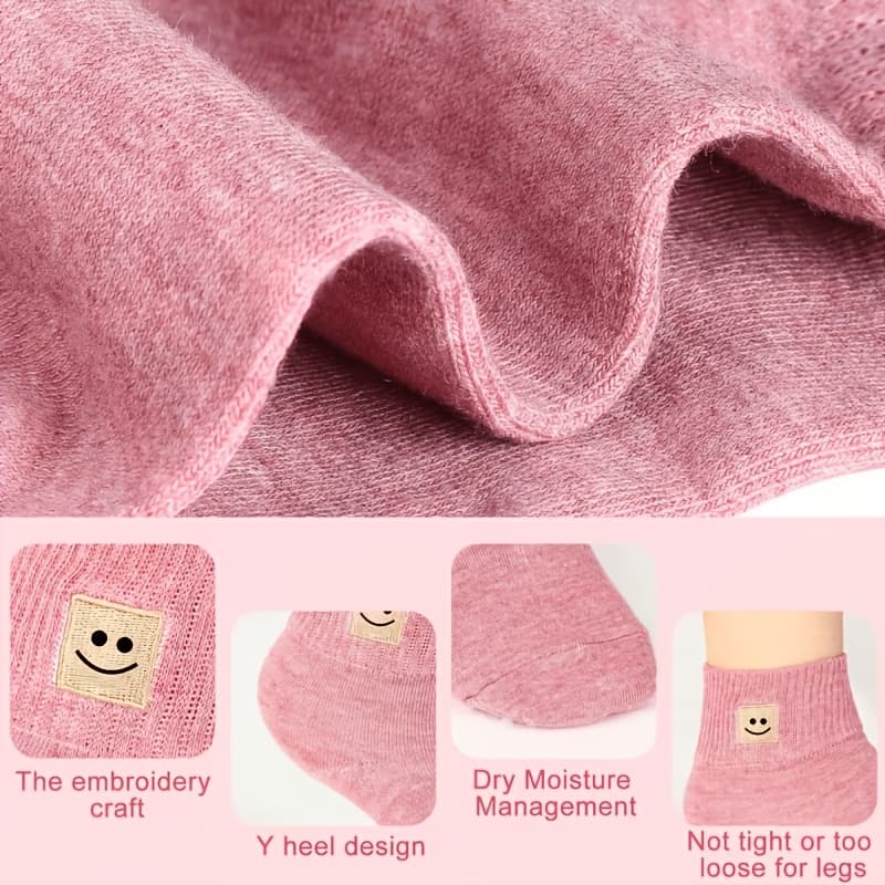 TEMU 10 Pairs Of Women's Winter Warm Mid Tube Socks, Cute Solid , Comfortable And Durable, Multi-colored Options, Fashionable Additions, Suitable For Daily Wear, Autumn And Winter , Gift