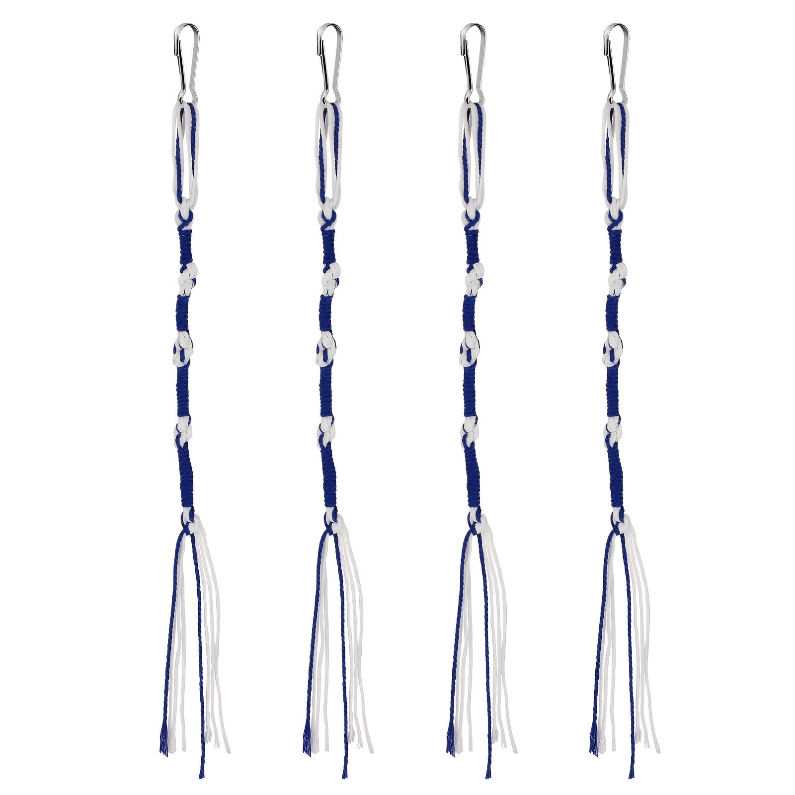 TEMU 4pcs Stylish Hand-woven Tassel With , Versatile Tassel Accessory For Men's And Women's Shawls, Clothing, And Crafts, Perfect For Hanukkah And Occasions, 6 Colors , 37cm/14.57inch
