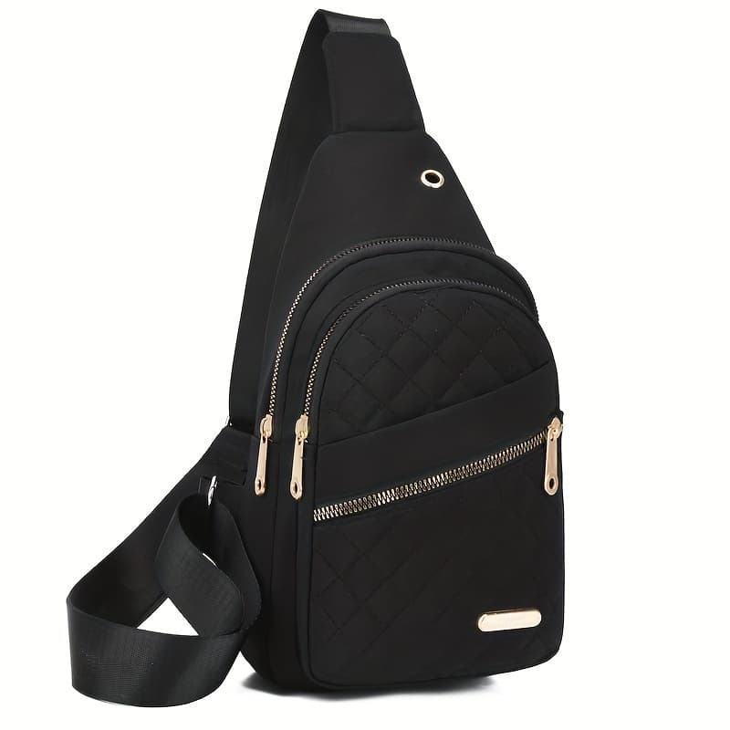 TEMU 2025 New Chest Bag, Women's Backpack, Sports Crossbody Bag, Shoulder Bag, Casual Nylon Cloth Bag, Crossbody Small Bag, Mobile Phone Bag