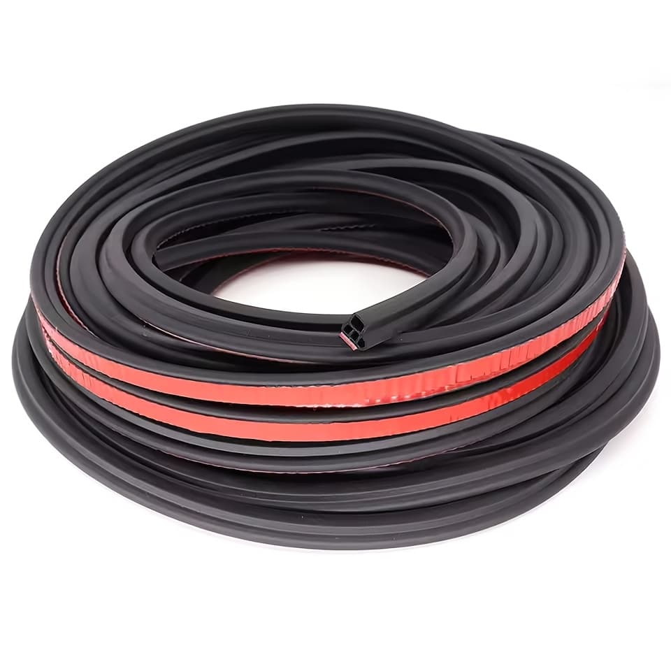 TEMU 510cm/16.73ft Self-adhesive Car Sealing Strips | Universal Car Door Window Noise Reduction Rubber Strip, Sound Insulation Effect, Suitable For Cars, Trucks, Suvs, Rvs