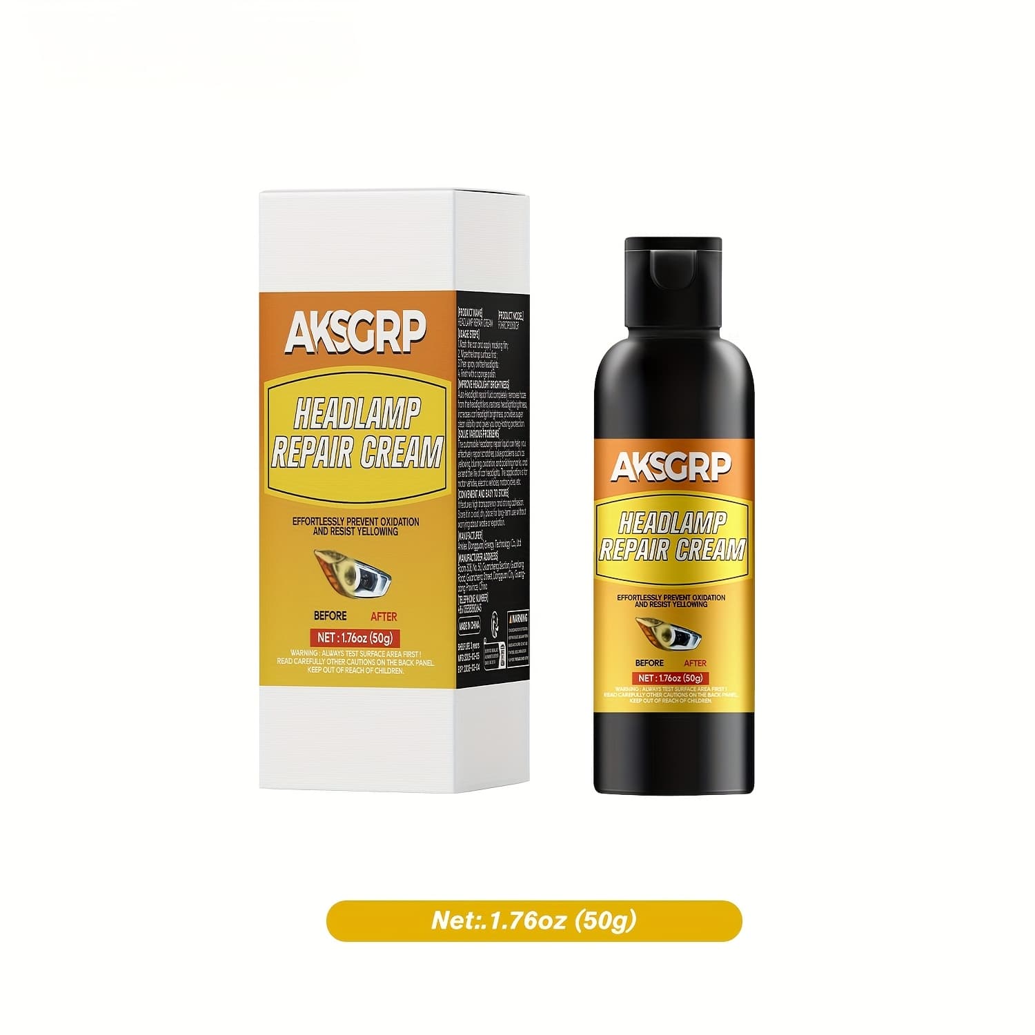 TEMU Automotive Headlight Repair Fluid; Headlight Oxidation, Yellowing, Scratches, And Enhancement Coating Remover And Refurbishing Agent