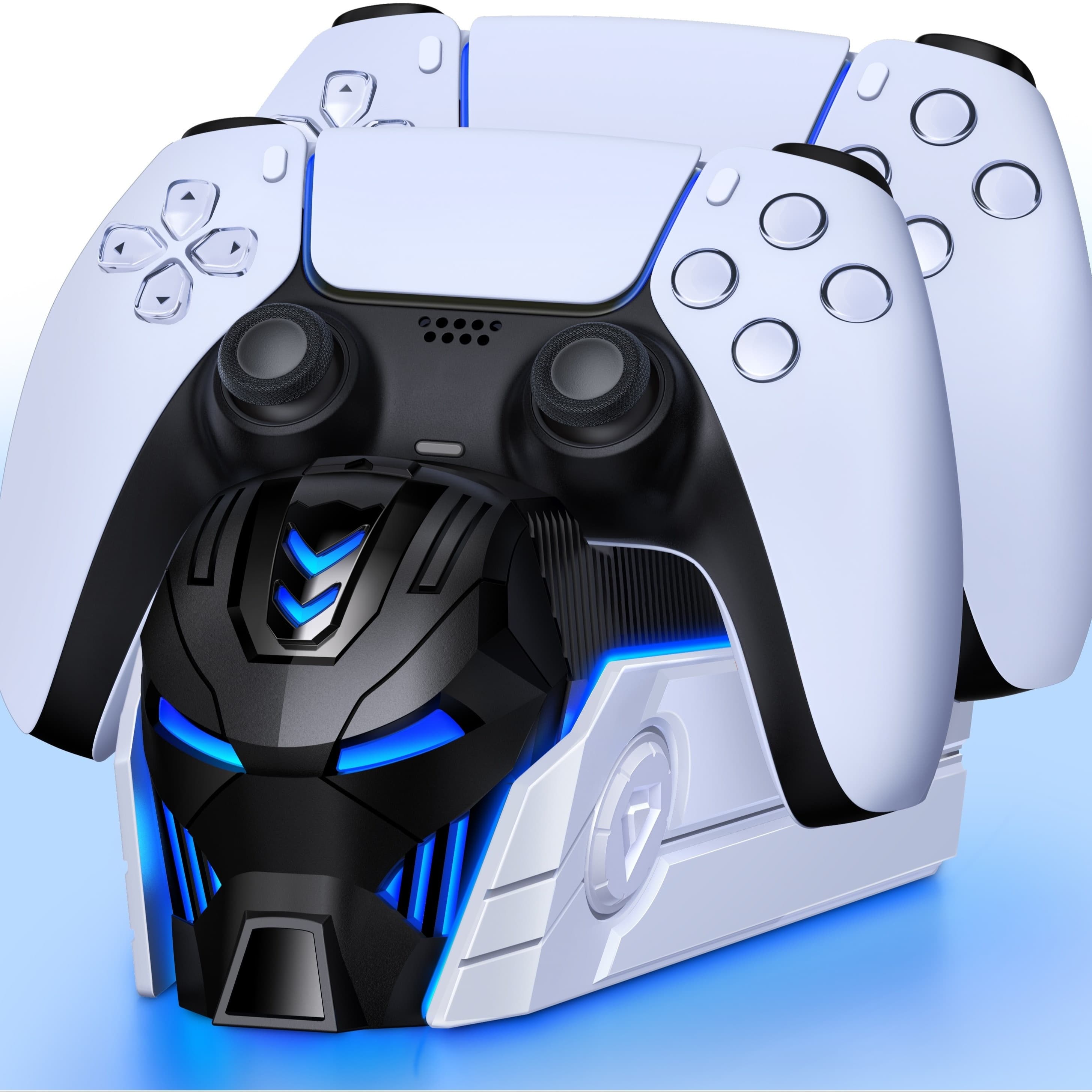 TEMU For Charging Station For Dua-sense/ Edge Controller, Controller Charging Station For Ps5 . Dual Fast Charging Dock, Led Light, Cool Design For