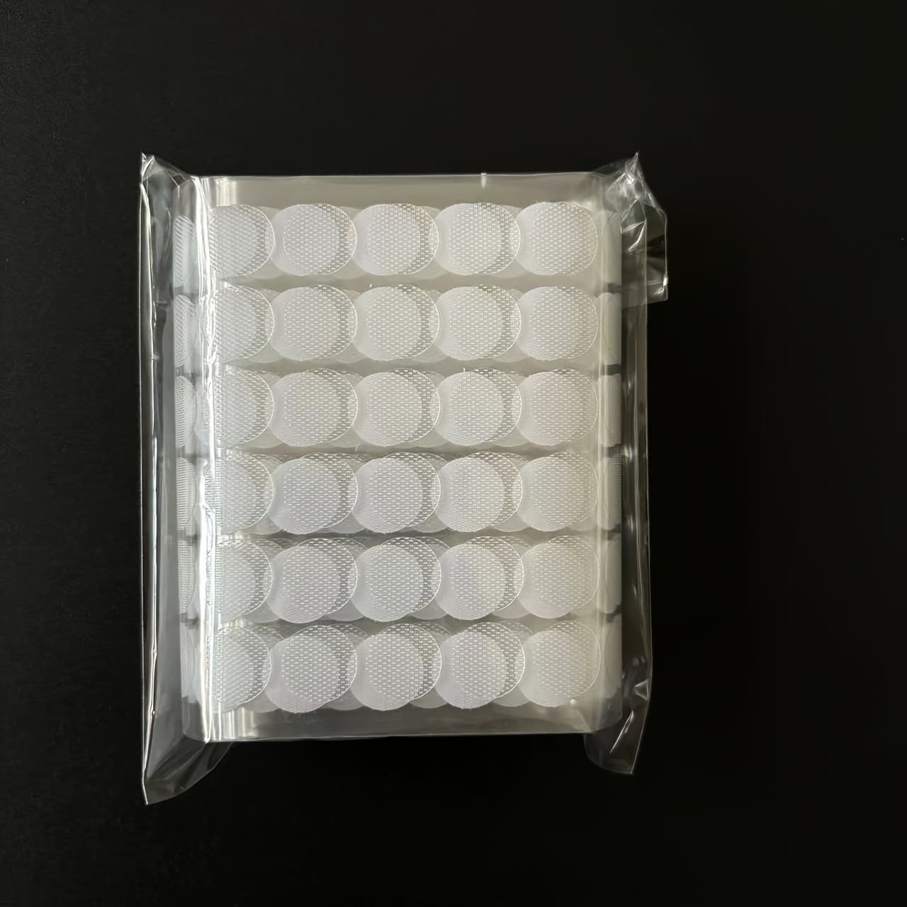 TEMU 200 Pairs 15mm Strong Adhesive Transparent Hook And Loop Dots - Nylon Fastener Tape With Circular Pattern For Products, Durable Round Coin Stickers