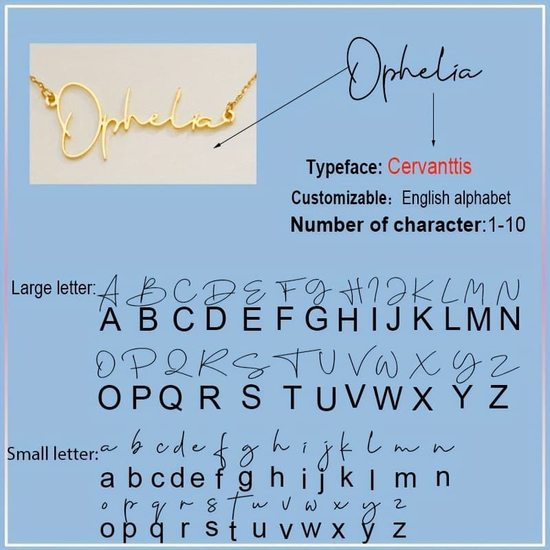 TEMU Personalized Name Necklace Custom Name & Initials - Vintage Letter Choker With Your Own Name/initials - Women's Jewelry Gift For Valentine's Day, Birthday, Wedding - Wearable - Choker Necklace