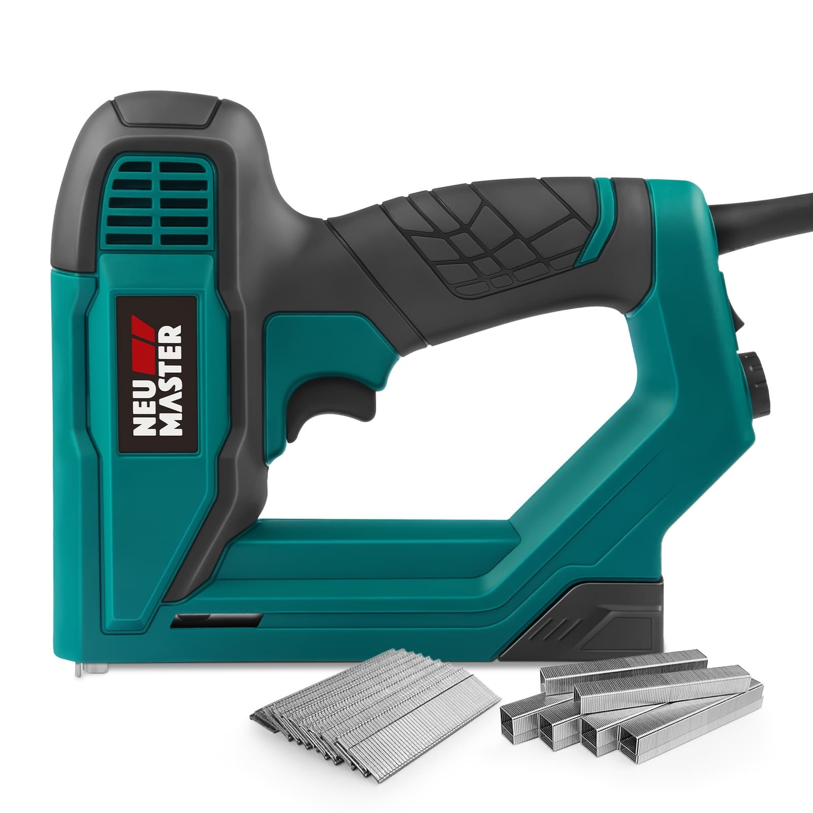 TEMU Electric Brad Nailer And Staple Gun | 2-in-1 Corded Nail Gun For Upholstery, Carpentry And Woodworking | Includes , Nails