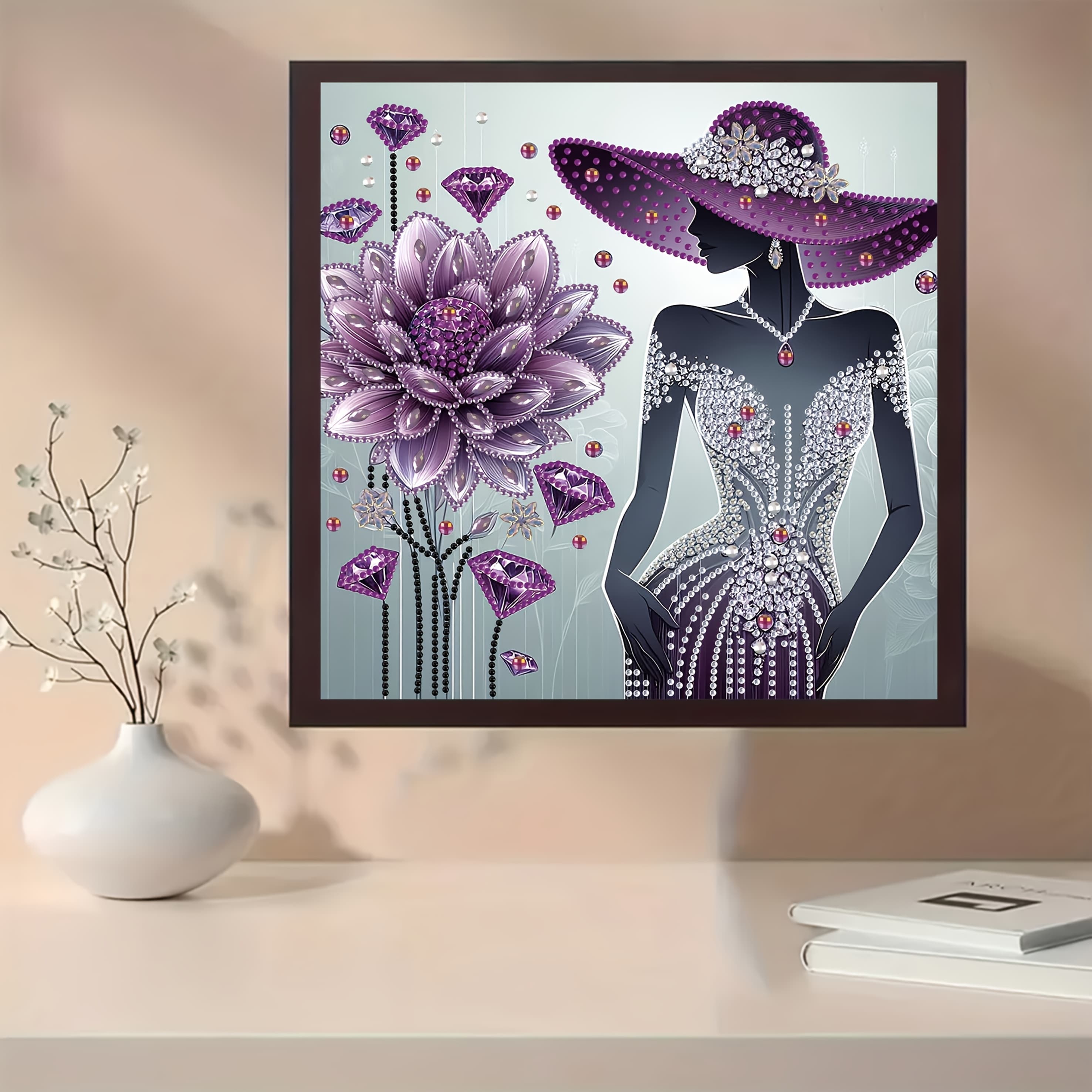 TEMU A Set Of "creative " Diamond Painting Set | Handicrafts With Irregular Diamond , Independently Completed Or As Handmade Gifts, Suitable For Living Room, Bedroom