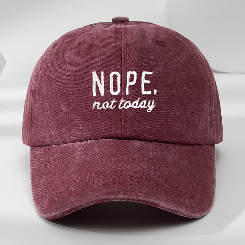 TEMU Onpe High-quality Embroidered Baseball Washed Vintage Distressed Duckbill Adjustable Comfortable Sun Hat