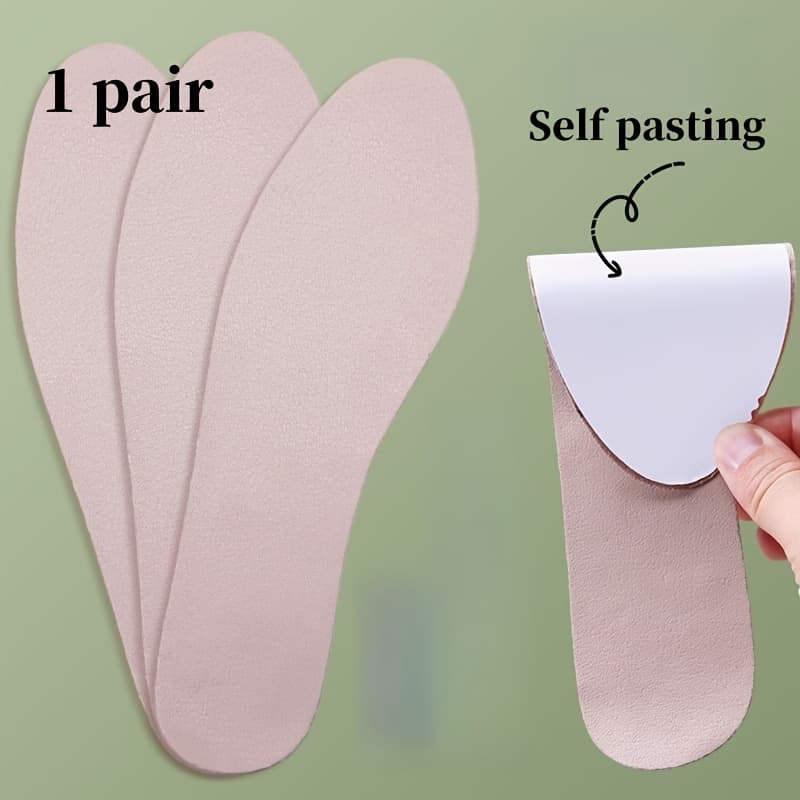 TEMU High Heel Anti-slip Insoles With Sweat Absorption And Shock Reduction, Self-adhesive Round Toe Slippers Sandals Pads