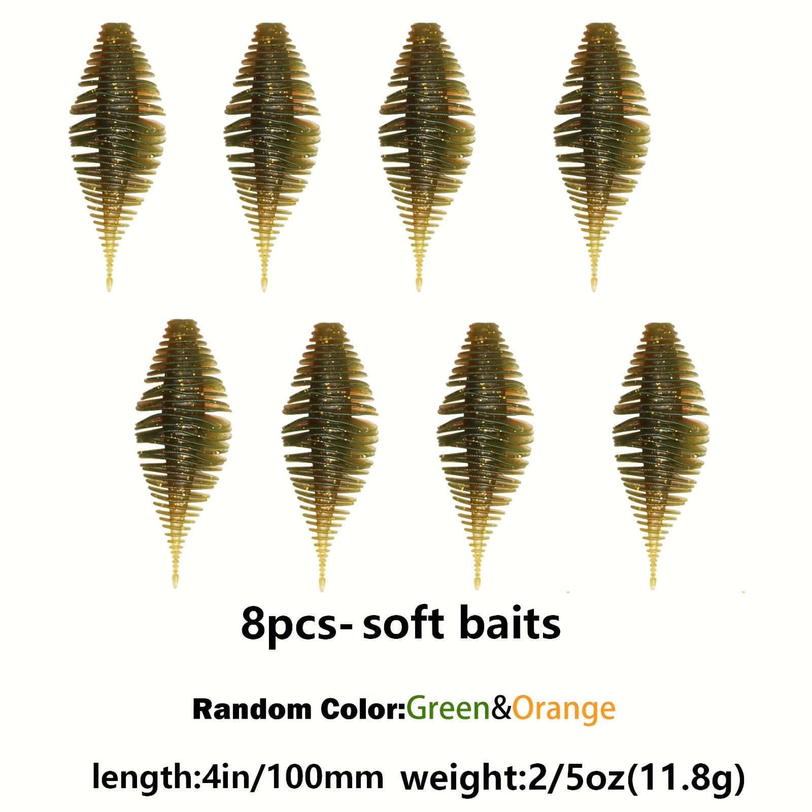 TEMU Dovesun 8/12/15pcs Soft Bait Fishing Swimbait, Worms Bionic Soft Fishing Minnow Bait, Soft Plastic Lures For Trout Walleye Fishing. Some Soft Baits Have Random Colors