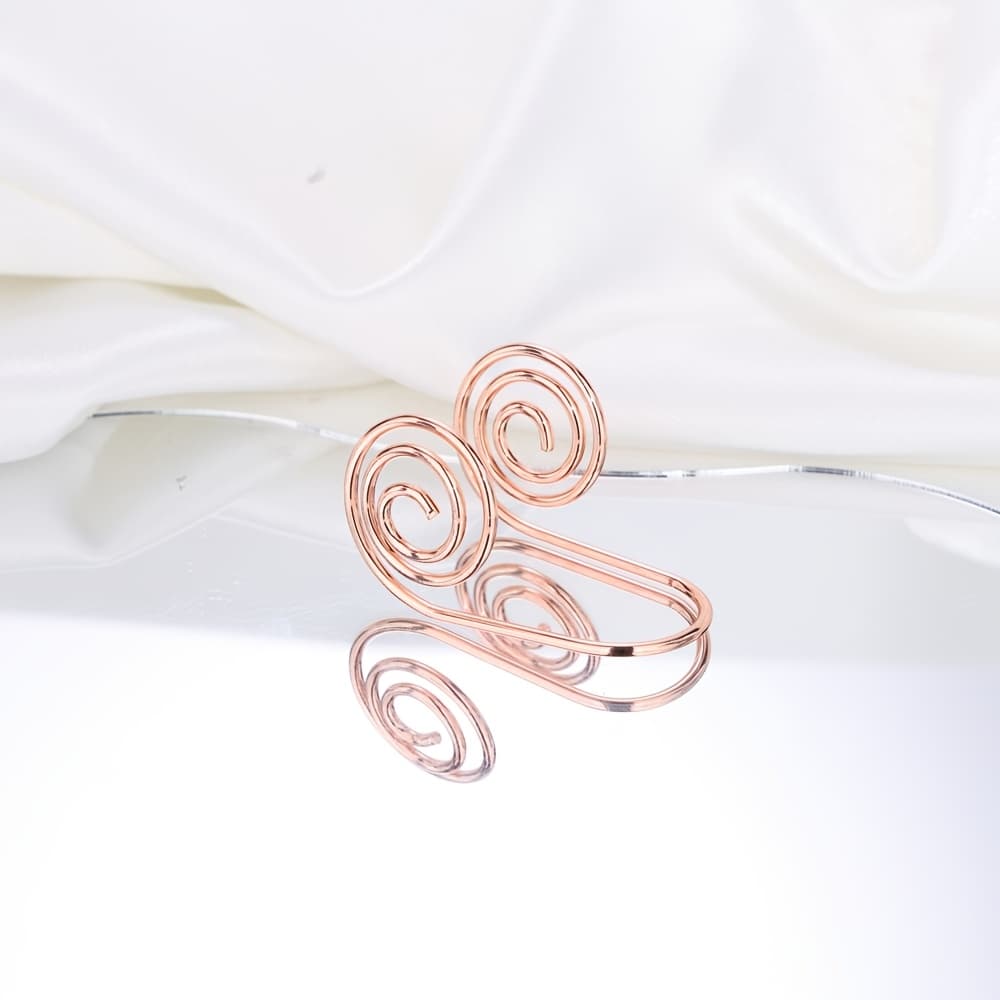 TEMU Spiral Palm Ring Jewelry - Fashionable Spiral Palm Bracelet/cuff Accessory