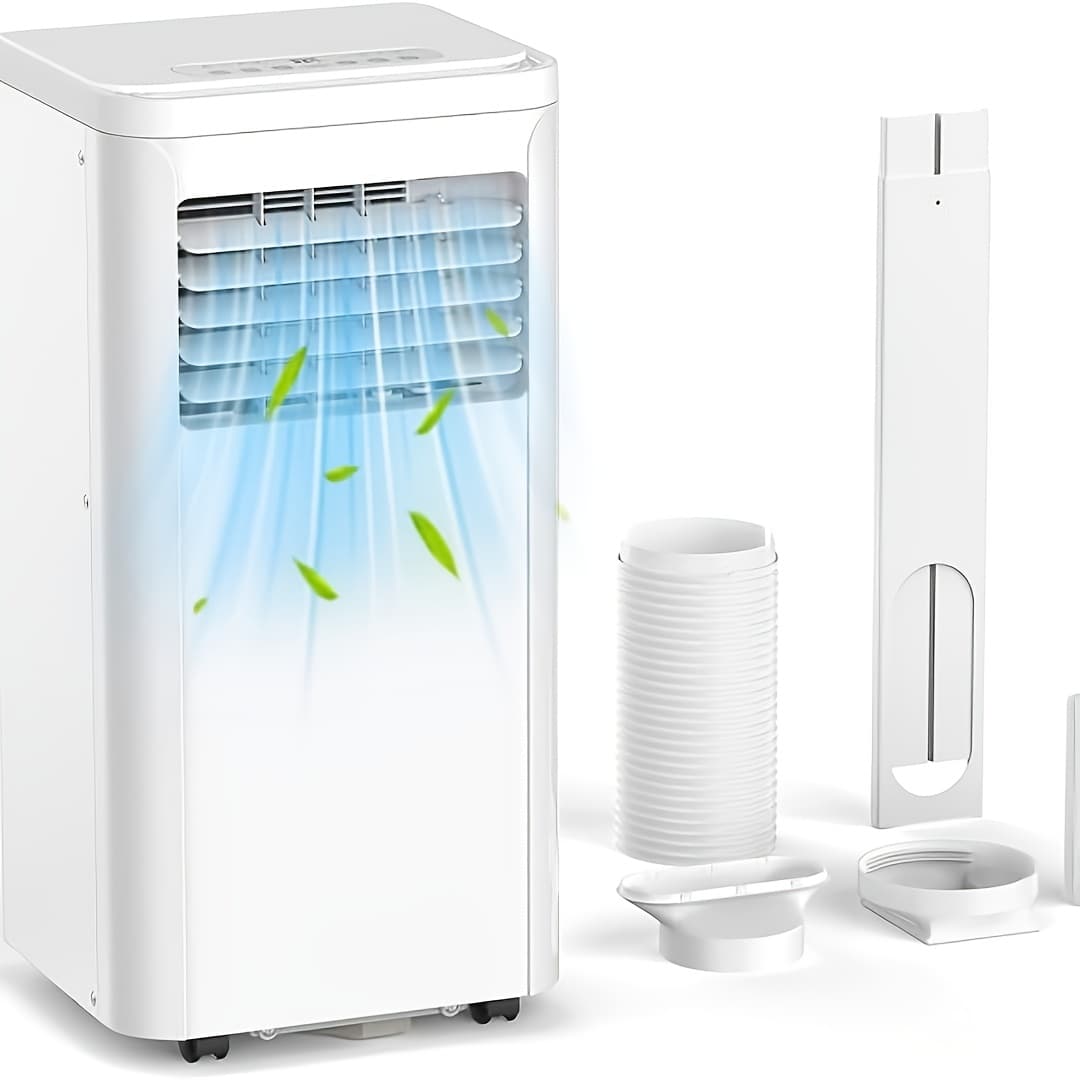 TEMU 10, 000/8, 000 Btu Portable Air Conditioner For Room Up To 450 , With Dehumidifier & Fan, Standing Air Conditioner For Room, With Remote Control & Window Kit, Led Display