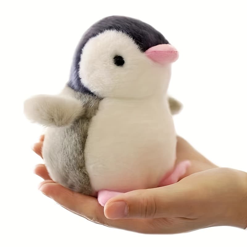 TEMU 12cm Soft Penguin Plush Pendant, Easy To Hang Mini , Adorable Penguin Plush Keychain, Stuffed Animal Bag Additions For Gifting