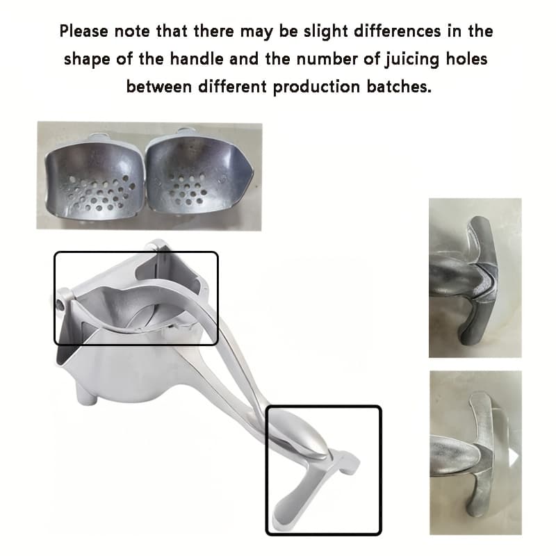 TEMU A Manual Juicer, Lemon Juicer, Multifunctional Manual Juicer, Juice Squeezing Clip, With Random Shaped Handle And Number Of Holes