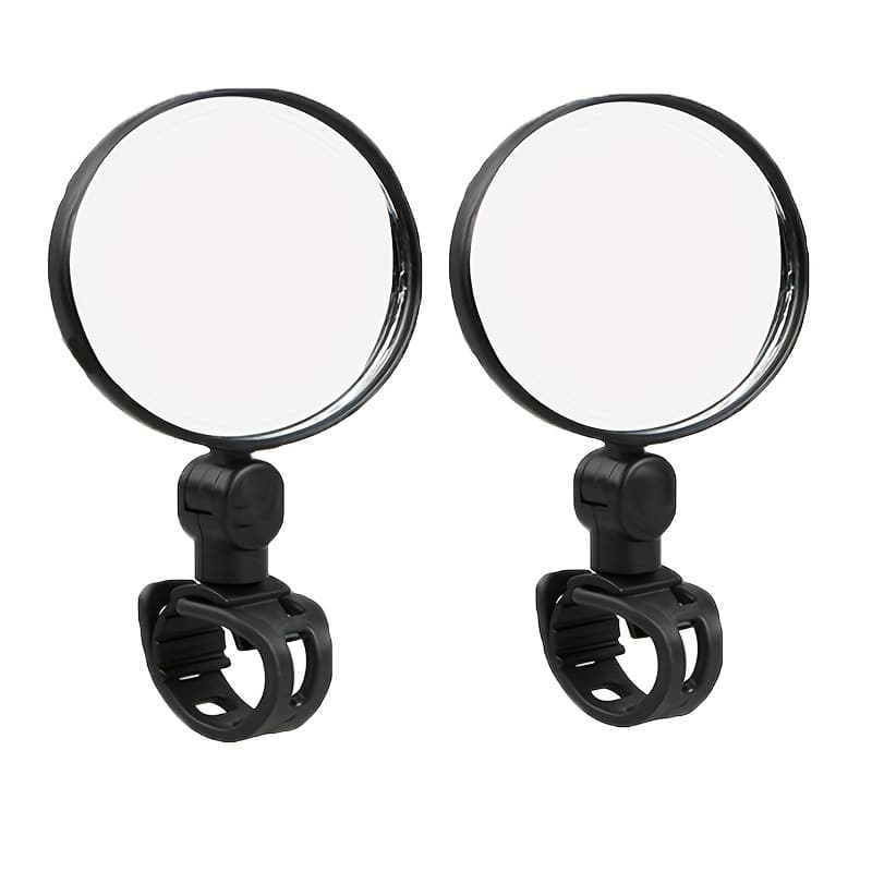 TEMU 2pcs Universal For Bicycle Mirror Handlebar Rearview Mirror For Bicycle Motorcycle 360 Rotation Adjustable For Bike Riding Cycling Mirror
