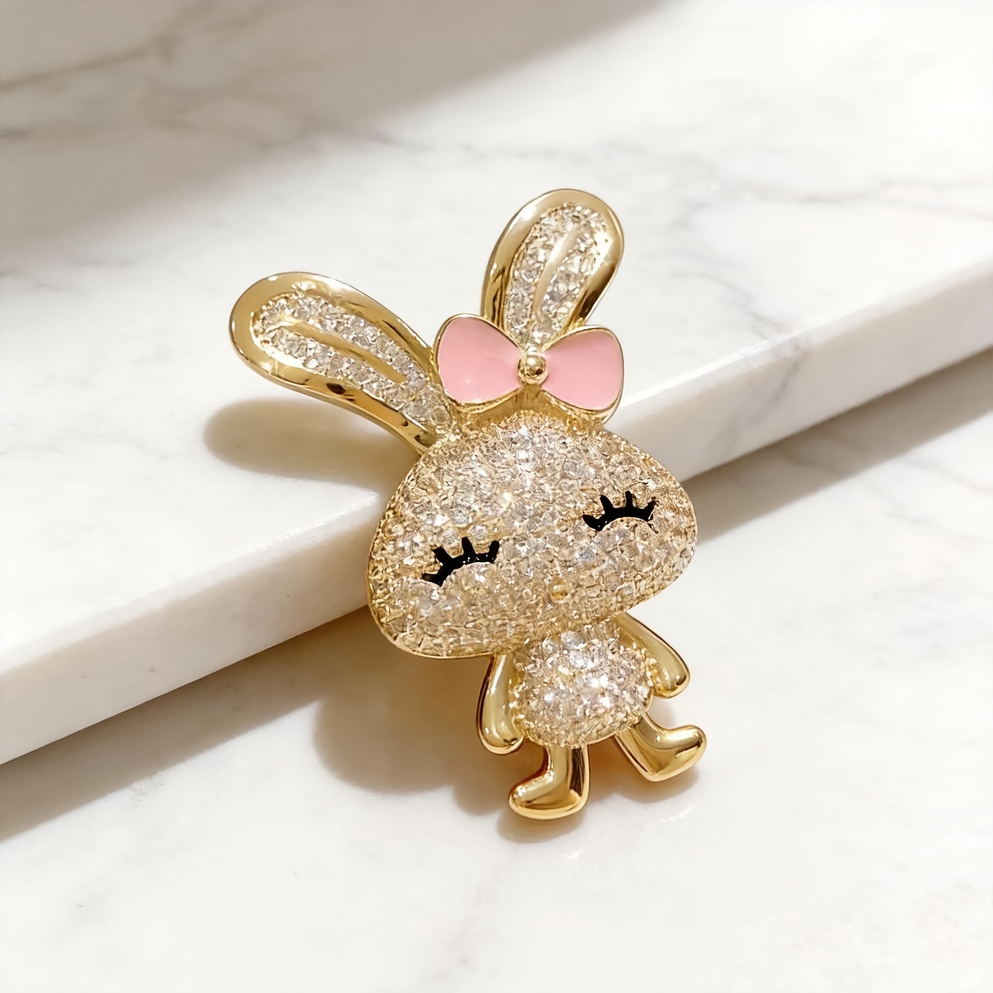 TEMU New Animal Full Cute Brooch Temperament Rabbit Chest Flower Women's Clothing Accessories Brooch Jewelry