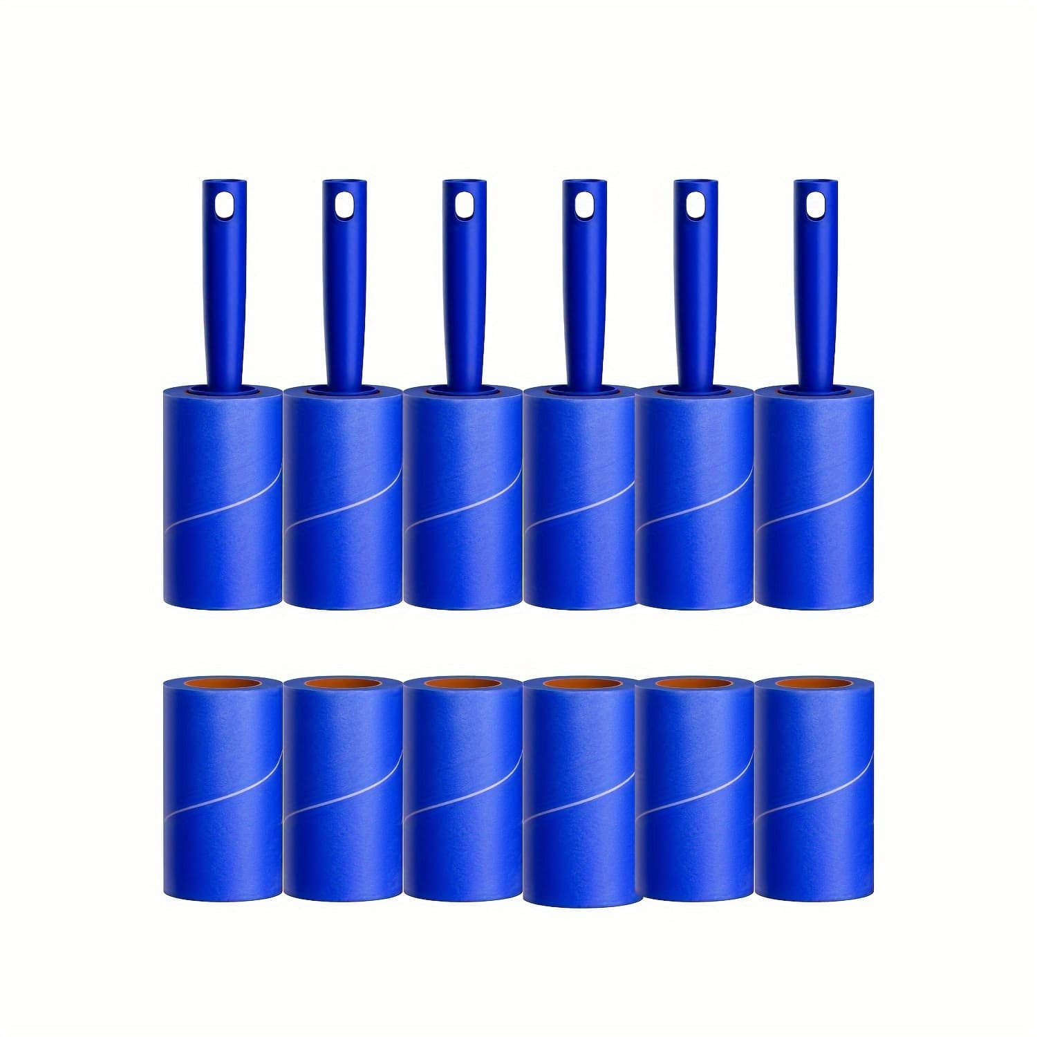 TEMU Pet Hair Remover Lint Rollers, 1200 Sheets, 6 Handles, Sticky Rollers For Clothes, Furniture, And Carpets