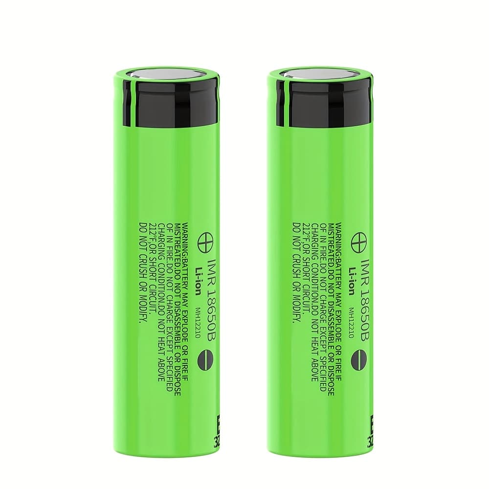 TEMU 2 Rechargeable Lithium Batteries With A Capacity Of 3.7 Volts And 3500mah, Designed For Use In Led Flashlights, Headlamps, Usb Fans, Torches, Microphones, And Doorbells