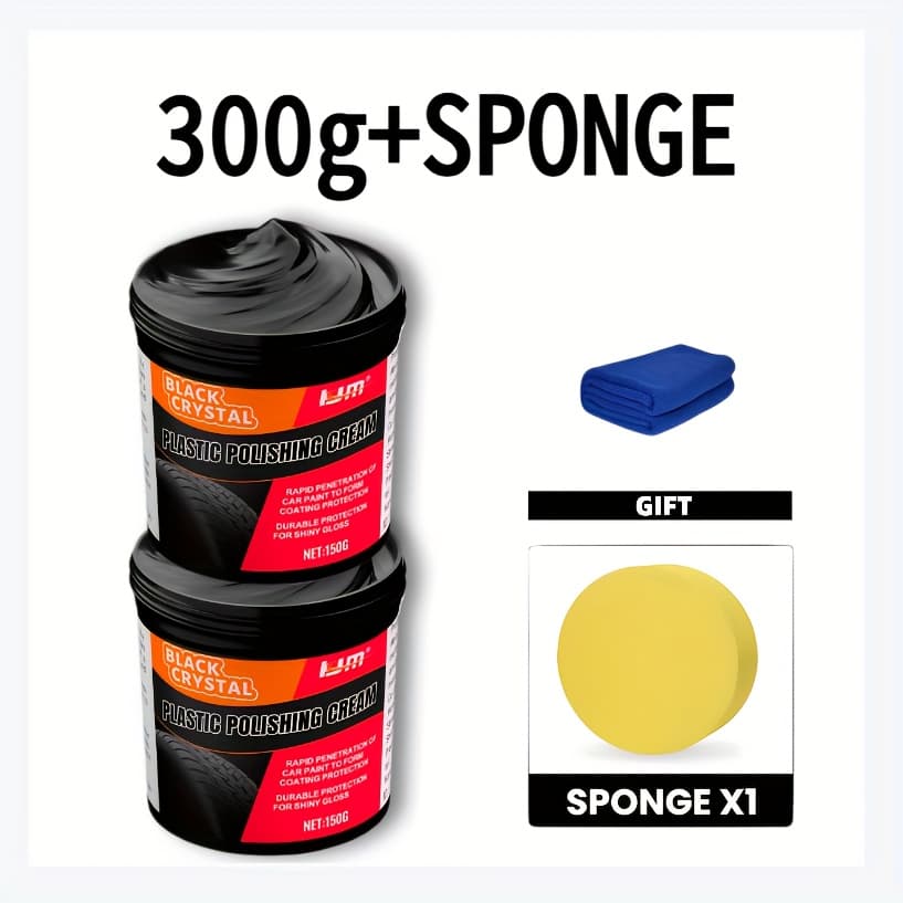 TEMU Universal Plastic And Rubber Repair Cream For Car Restoration, Suitable For Trim, Tire Shine, And Scratch Repair, Offering Protection Against Fading And Aging