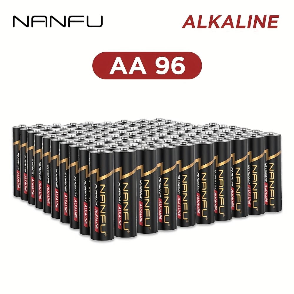 TEMU Nanfu Aa 96 Batteries 1.5v Single Use Non Rechargeable(halloween Clearance Fall Clearance, Christmas Decorations)