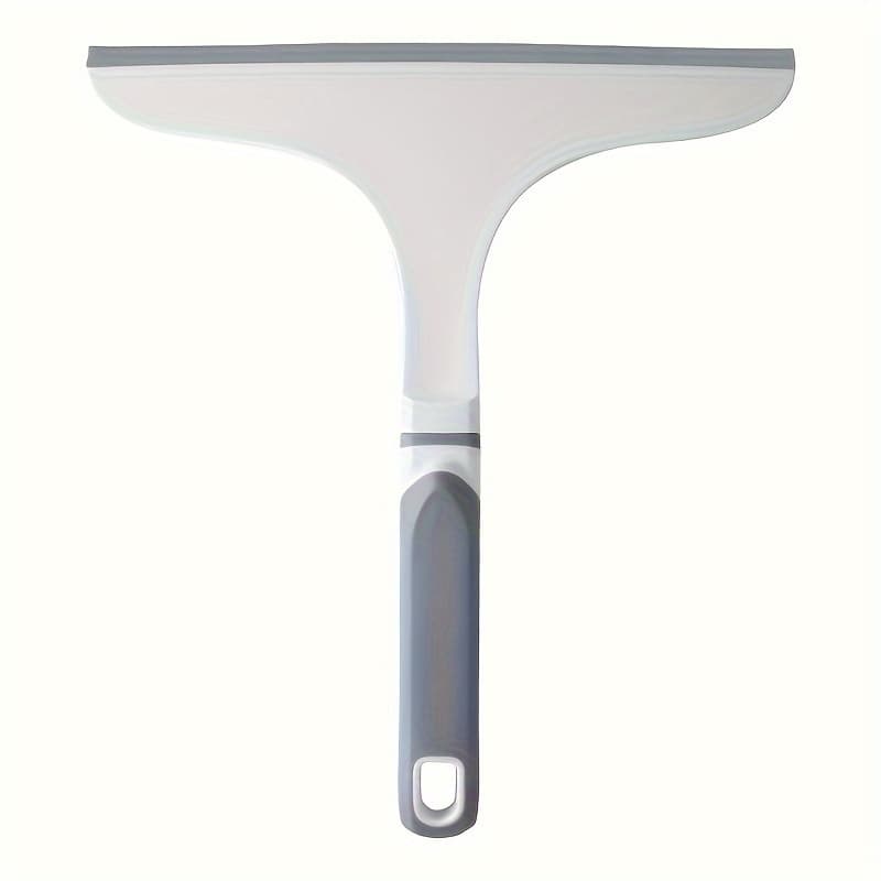 TEMU Soft Handle Glass Cleaner Scraper, Manual Window Cleaning Tool For Living Room And Bedroom, No Electricity Needed, Durable Plastic Handle, Cleaning Essentials