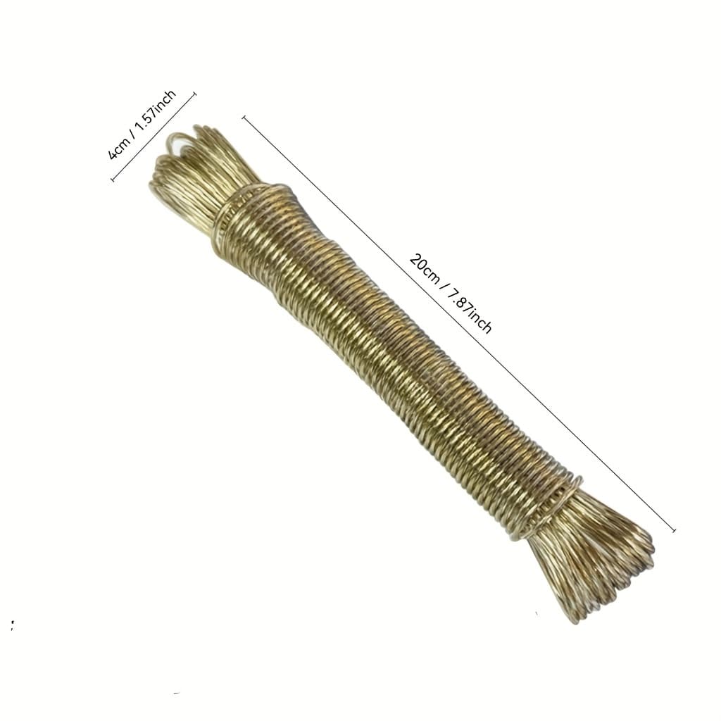 TEMU /50m Pvc-coated Clothesline, 2mm Thickened Outdoor Camping Rope, Windproof And Weather Resistant Drying Line For Balcony & Garden – Portable Storage Essential Accessory, Clotheslines