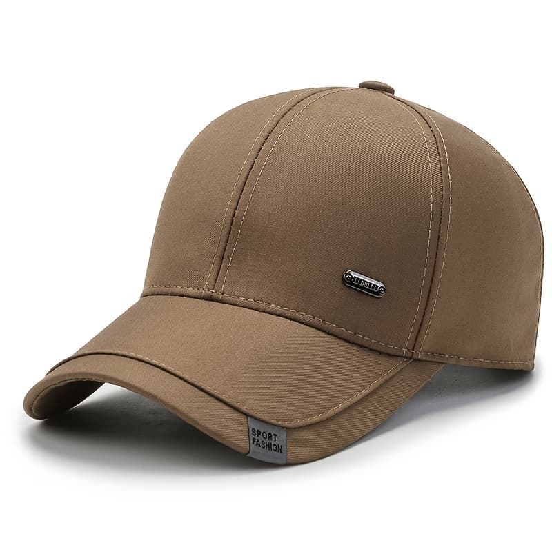 TEMU Middle-aged And Elderly Men's Baseball With A Hard Top, And Autumn Style, High-end Feel, Big Head, Sun Protection, Dad's Baseball , Simple And Versatile For Outdoor Sports, Old For Man's