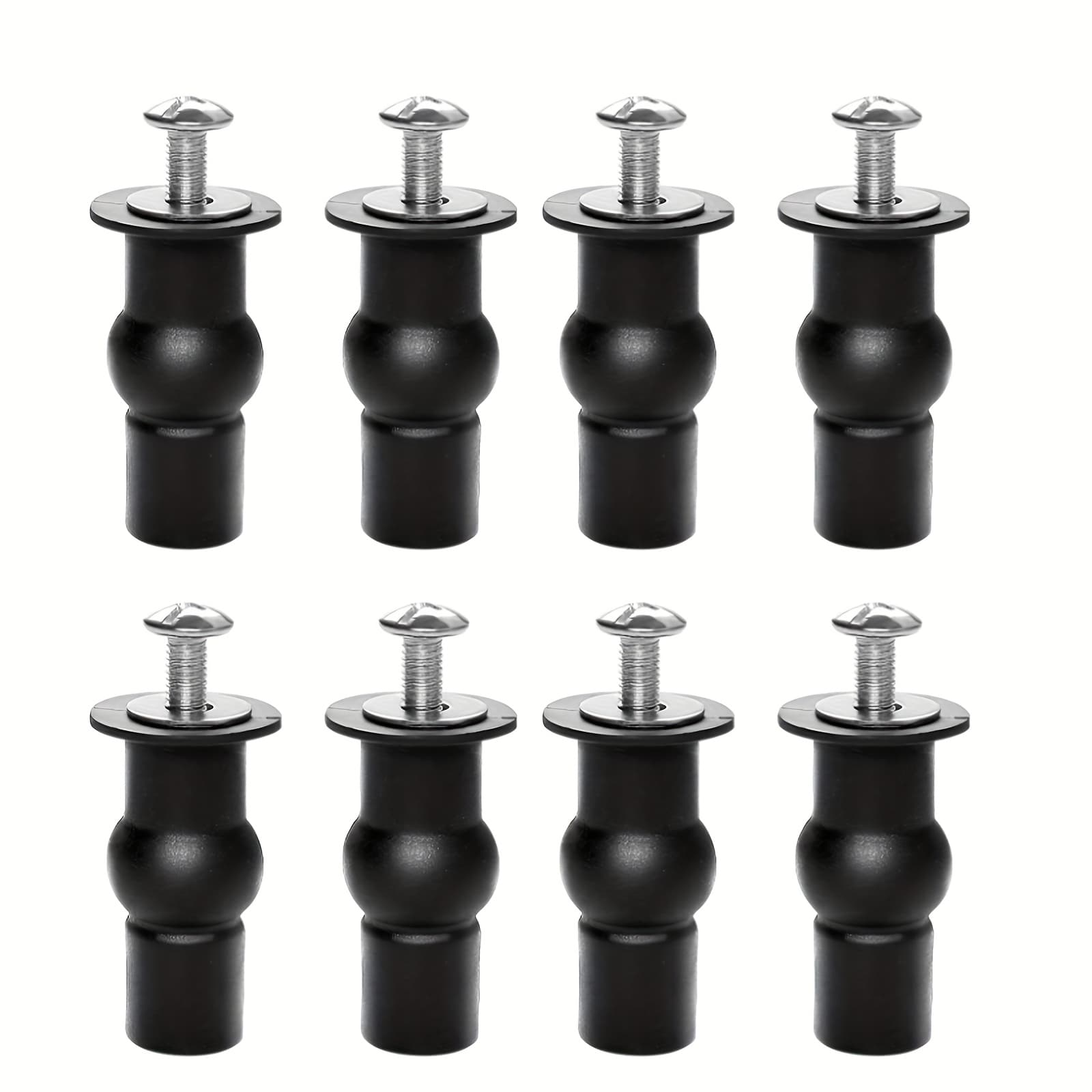 TEMU 8pcs Universal Toilet Seat And Nut Set, Suitable For 14-16mm Hole Toilet Seat Hinge Bolts And Nuts