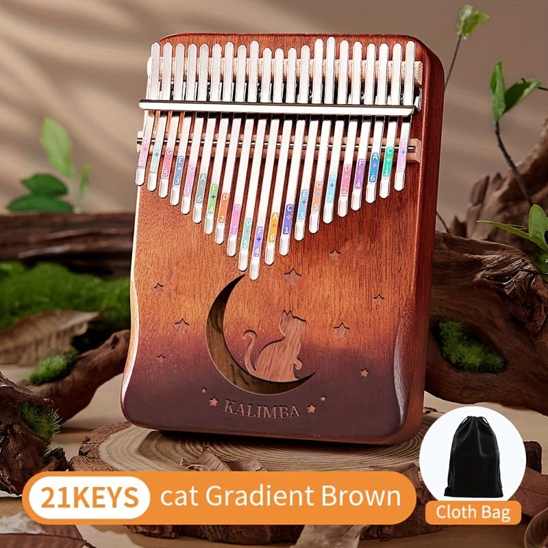 TEMU 21-key Thumb Piano Kalimba Set - Beginner Friendly Finger Piano, Perfect Birthday Gift Piano Gift