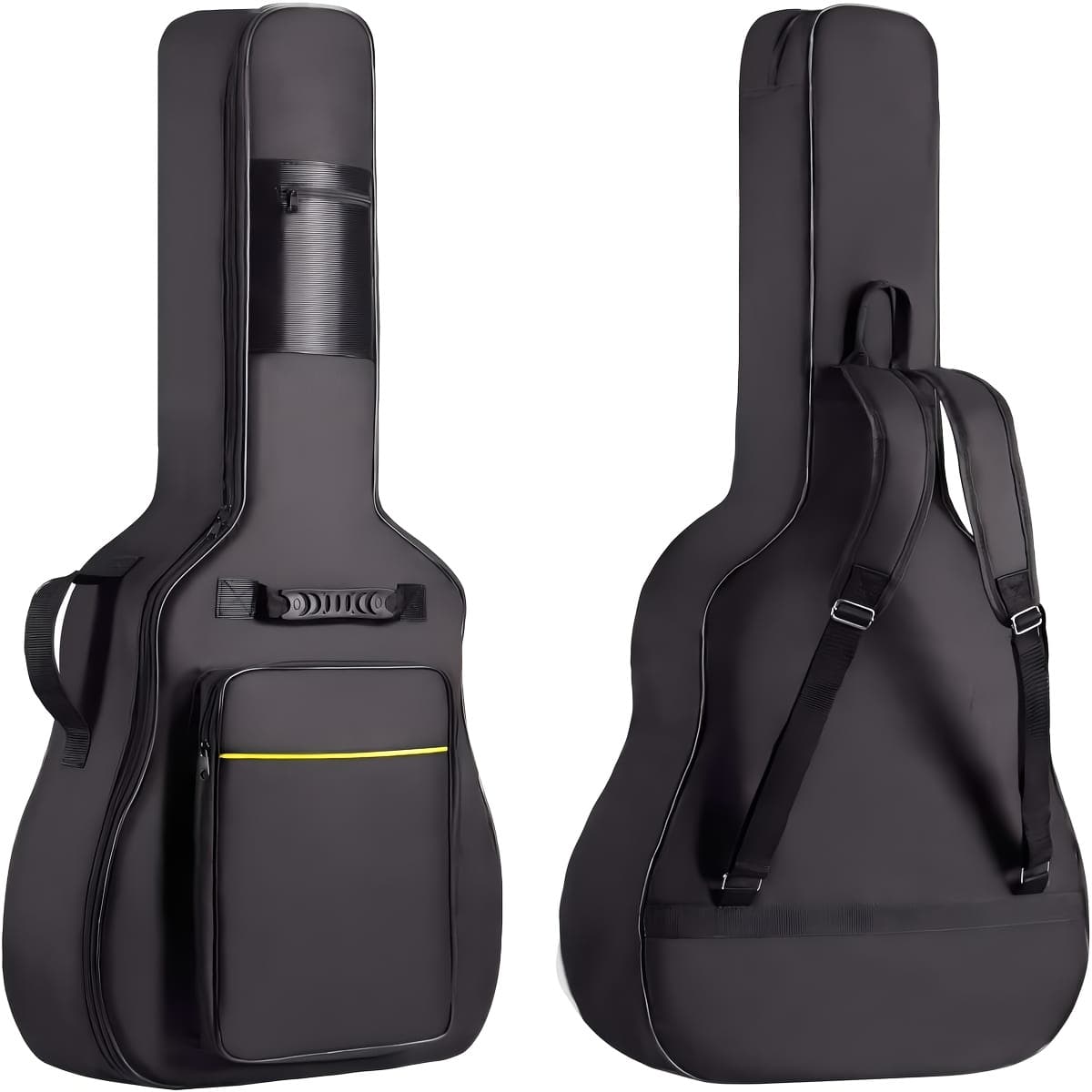 TEMU 38 39 40 41 Inch Guitar Backpack Acoustic Guitar Bag 0.3 Inch Thick Padding Dual Adjustable Shoulder Strap Guitar Case Gig Bag With Back Hanger Loop