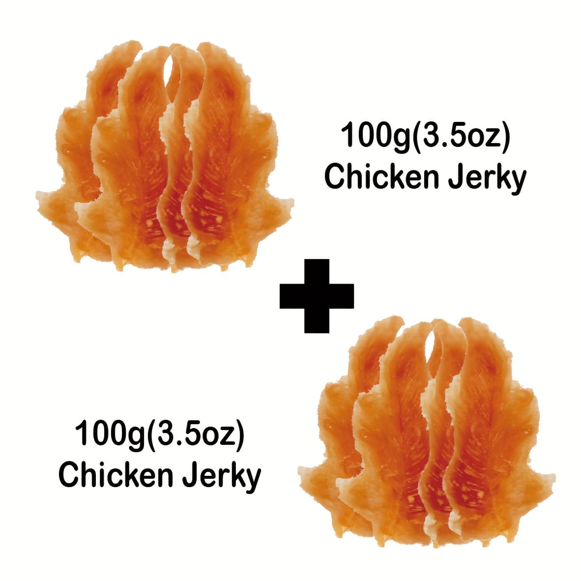 TEMU 7.05oz, Train, Reward, Repeat! Grain-free Dog Treats Pack, Triple Flavor , Chicken & Duck Jerky Bites, High Protein , Perfect For Puppy & Adult Dog Training, Dog Food & Treats