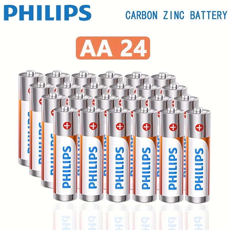 TEMU Aa Carbon Batteries In Packs Of 24, 32, Or 64, Offering 1.5v Power With Durability And . Have A Long And Are Ideal For Use In Remote Controls, Flashlights, Wall Clocks, Electronic Clocks