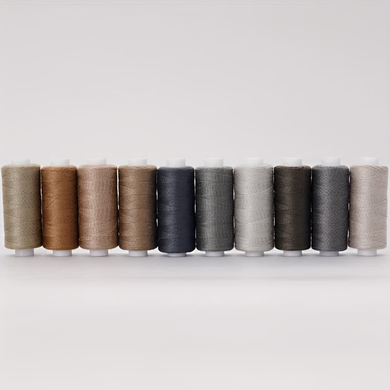 TEMU Home Diy Sewing Machine Small Thread Hand Sewing Thread 100 Colors From 402 Sewing Thread 400 Yards 10 Colors Pack Polyester Thread