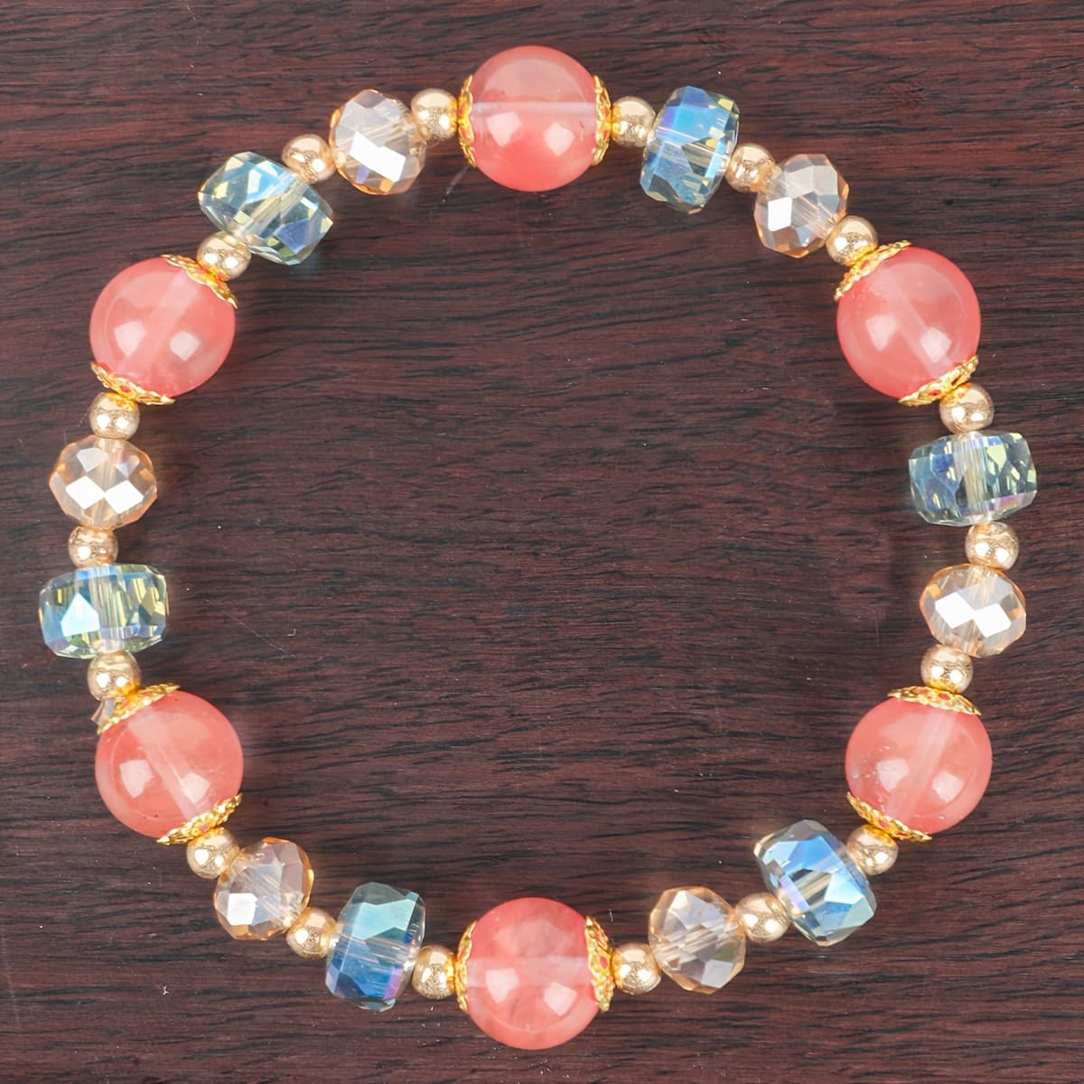 TEMU Stylish Crystal Elastic Bracelet, Perfect Valentine's Day Jewelry Gift For Moms, Women, , , Ideal For Daily Wear & Special Occasions