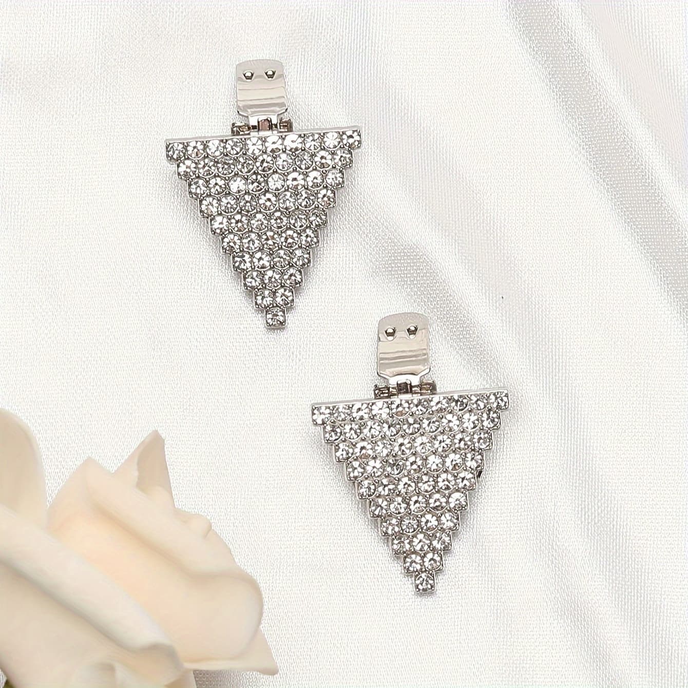 TEMU 2pcs Decorative Buckles, Fashionable Women's Shoe Accessories, Suitable For High Heels And Flats, Exquisite Ornaments