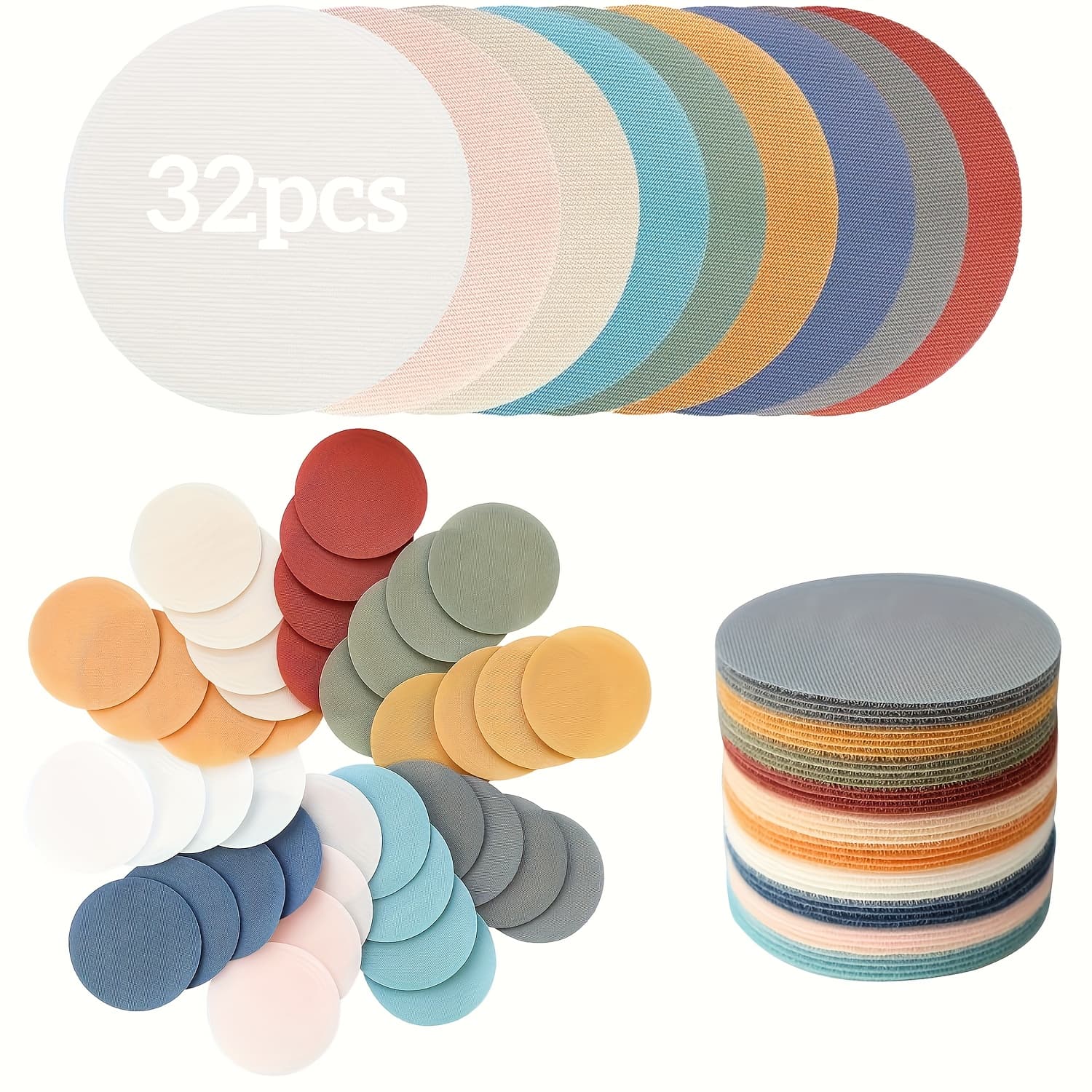 TEMU 32pcs 4 Inches Circle Spot Markers - Carpet Floor Dots For Classroom Decoration, Games And Activities