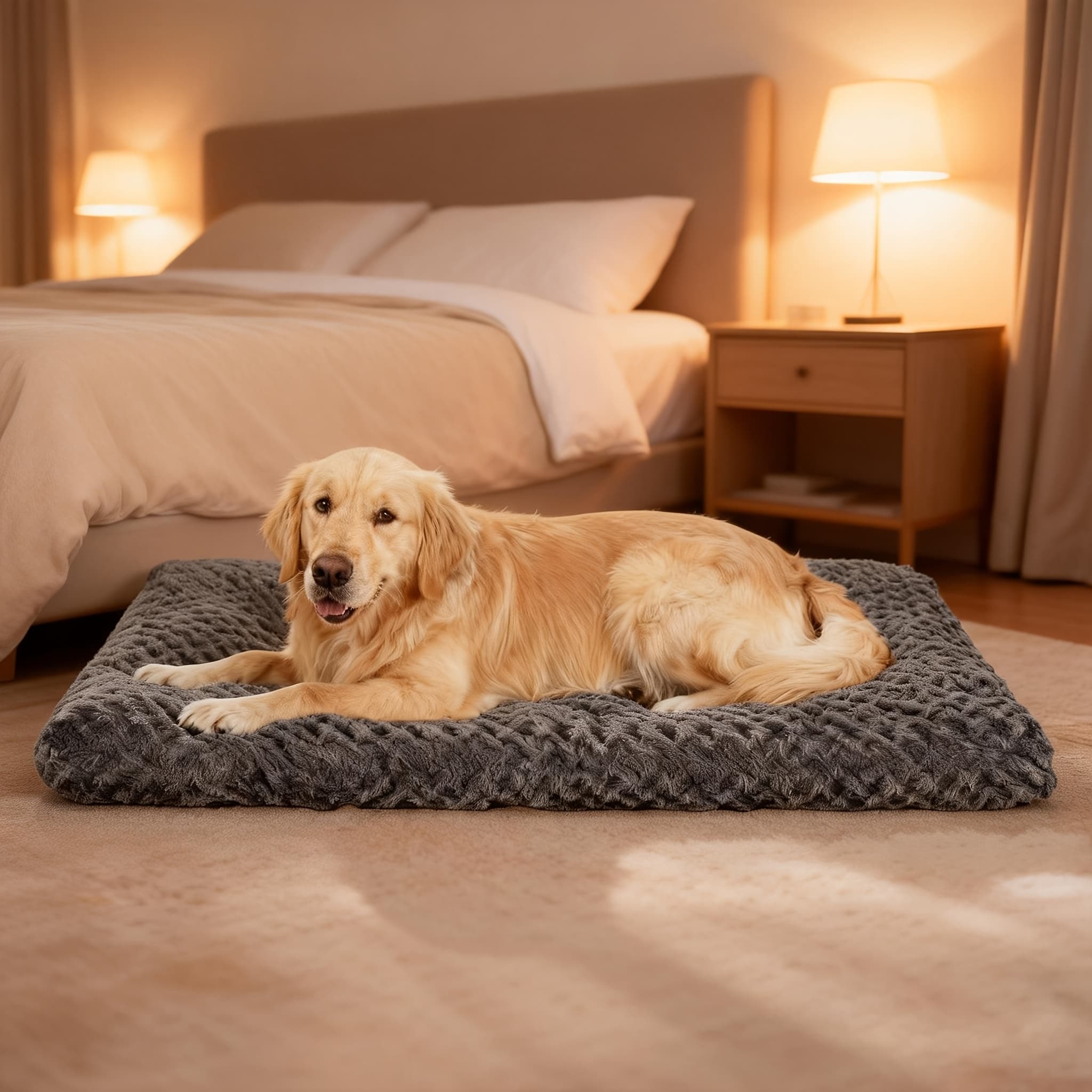 TEMU Bed And Crate Pad - Machine Washable Soft Cushioned Bedding Suitable For Dog Breeds (small, Medium,) & Cats - Cozy Indoor Crate Pad With Cover