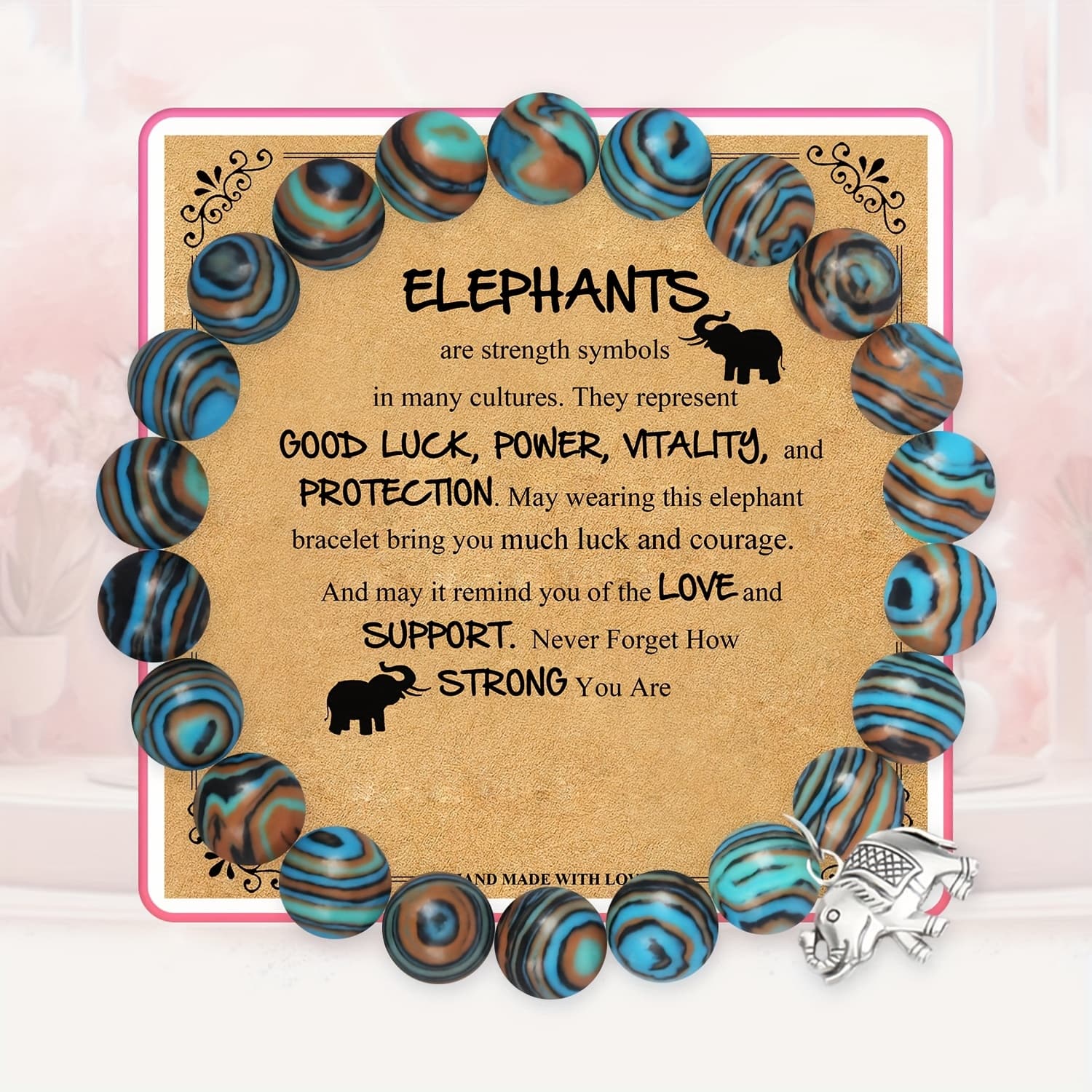 TEMU 1pc Perfect Back To School Gift /thanksgiving Gift/birthday Gift - Cute Elephant Bracelet - For Daughter Sister Son Mom Girlfriend Wife