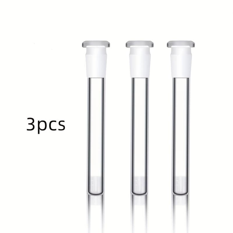TEMU 3pcs Laboratory Glass Tubes, Glass Connection Tubes, High Borosilicate Glass, Laboratory Glass Joints, High-temperature Resistant, -resistant, Household Laboratory Supplies.