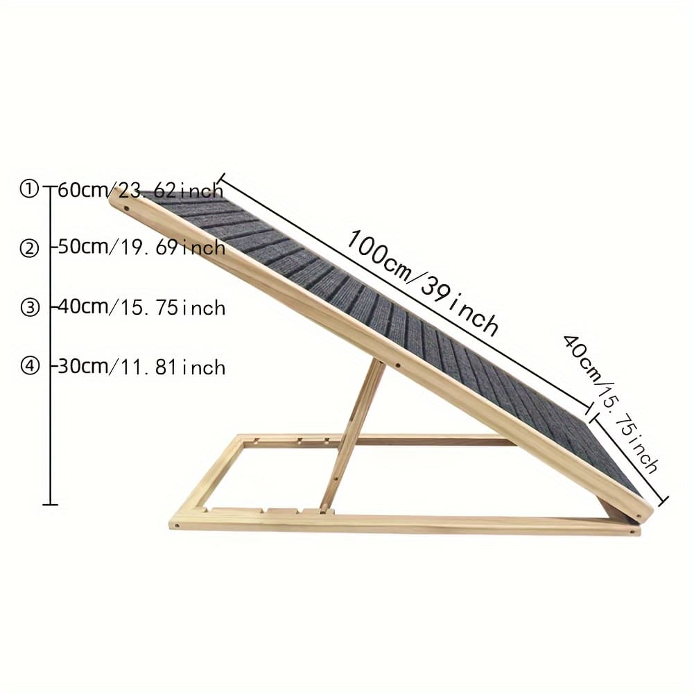 TEMU Dog Ramp For Bed Car Ramp Folding Pet Ramp Dog Stairs Cat Ramp Portable Dog Step