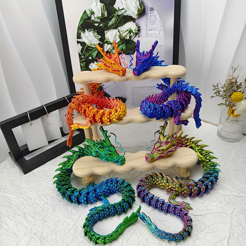 TEMU 24in 3d Printed Dragon, 24inch Dragon, 3d Printed Animals, Dragon Fidget, Large Dragon Present, Ariculated