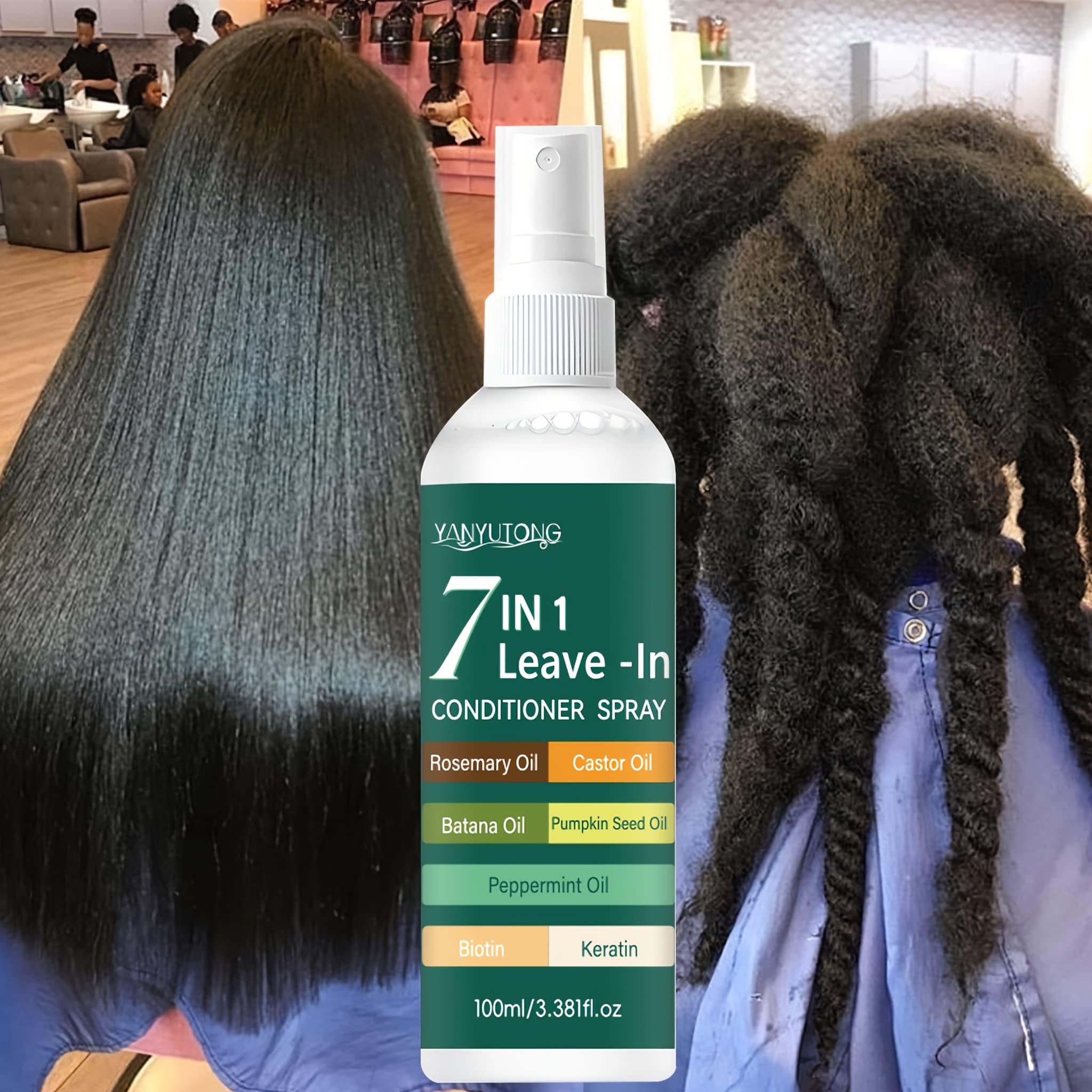 TEMU 7-in-1 Conditioner Spray, Heat Resistant, Moisturizing And Fragrance Retaining - The , Gently Control Oil, Multi-effect Product, Light Formula, Quick Absorption, Moisturizing , Spray,