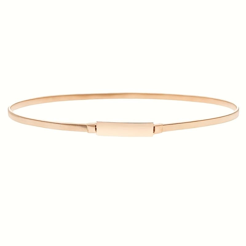 TEMU A Sleek, Thin Elastic Belt For Women, Featuring A That Dresses And Jeans