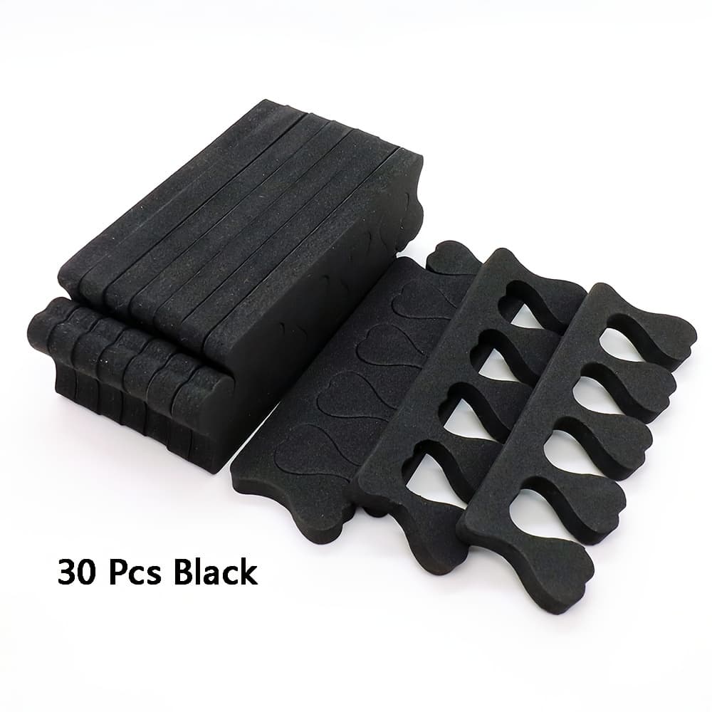 TEMU 30pcs Toe Separator Pedicure Sponge Toe Separators Bulk, Purple Rose White Yellow Disposable Toe Separator Foam For Party Nail Art Painting Toenails, 15 Pairs