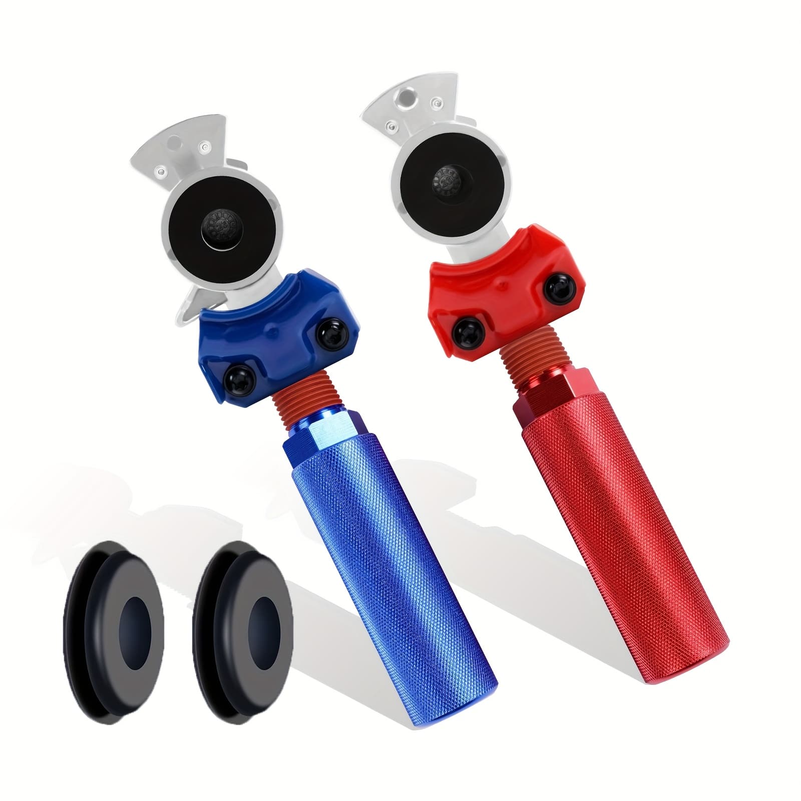 TEMU Glad Hands Set With Service Emergency Glad Hand, Anodized Aluminum Extension Handles Grips And Seals For Semi Truck Trailer Tractor Rvs, Coupling , Gladhand Connectors