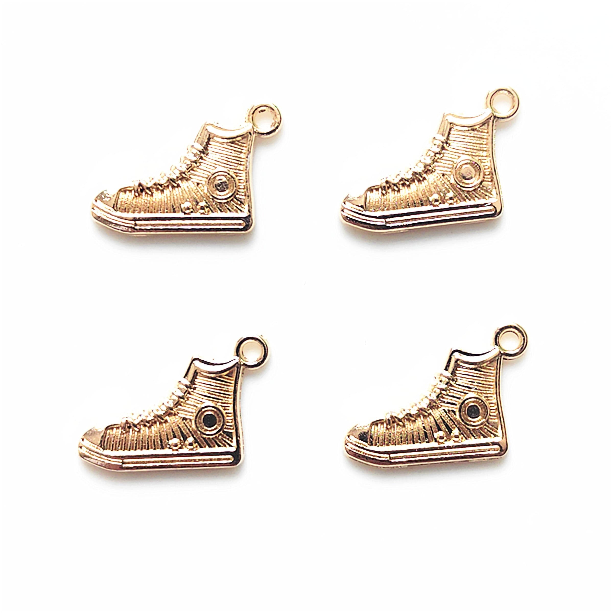 TEMU 20pcs Alloy Canvas Shoe Creative Pendant Set, Mobile Hair Accessory Sports Style Necklace Earrings Bracelet Keychain Bag Charm
