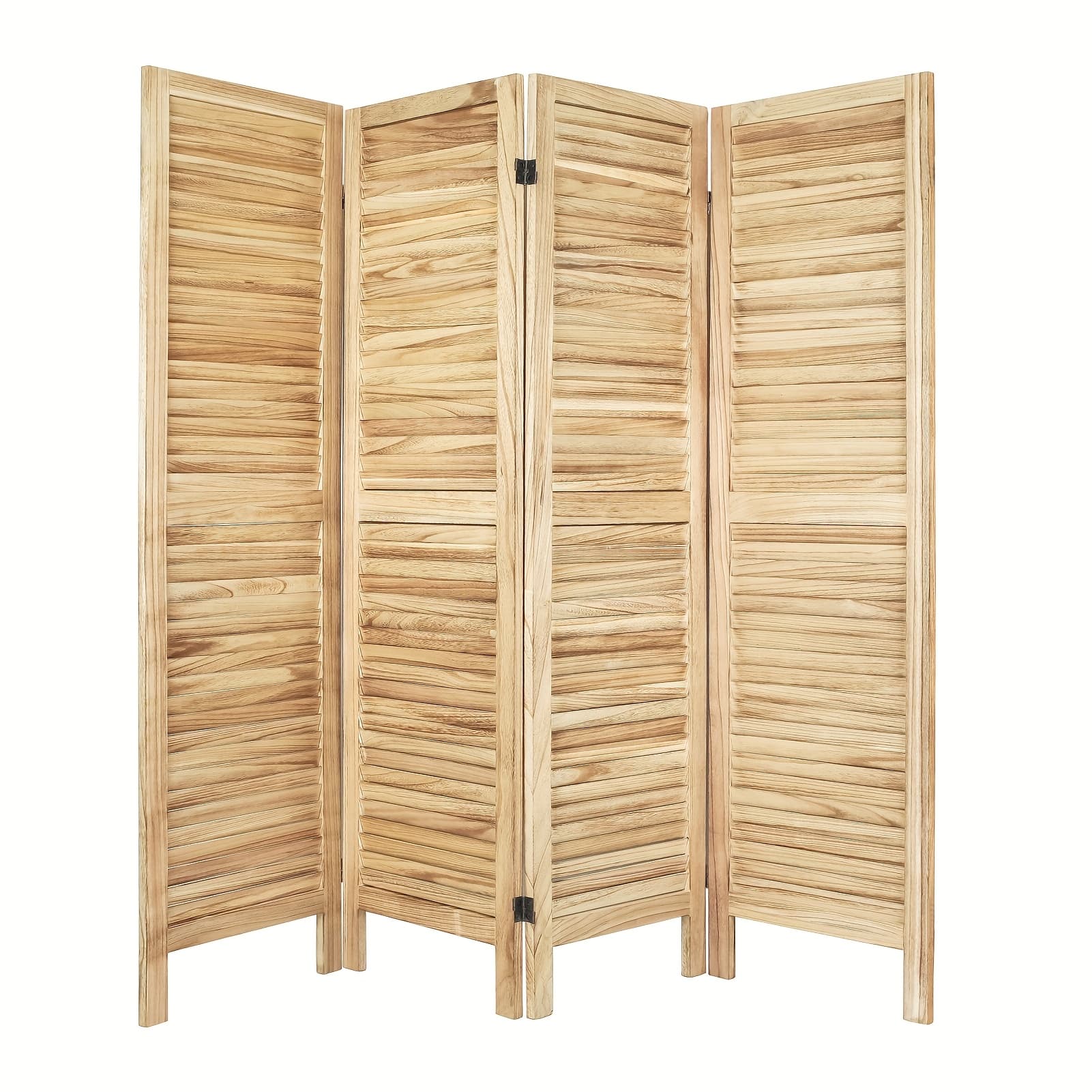 TEMU Room Divider 4 Panel, Divider With Shelves, Wall Room Dividers And Folding Privacy Screens, Portable Room Partitions And Dividers For Bedroom, Home Office